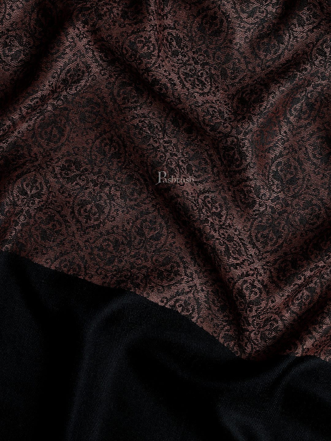 Pashtush Mens Woven Paisley, Extra Soft Fine Wool Stole - Image 2