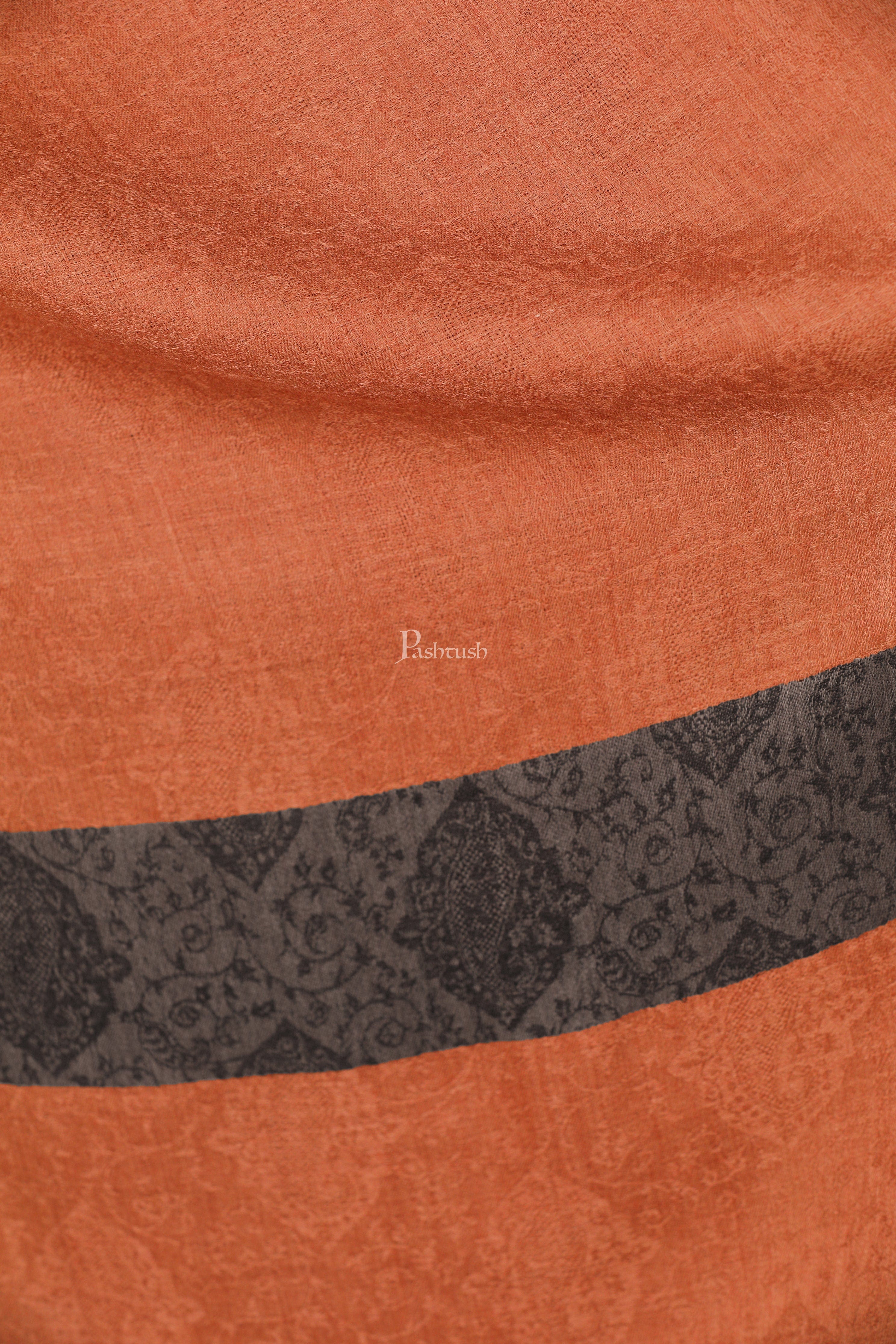 Pashtush Women's Reversible Stole, With Paiseley Weave - Image 3