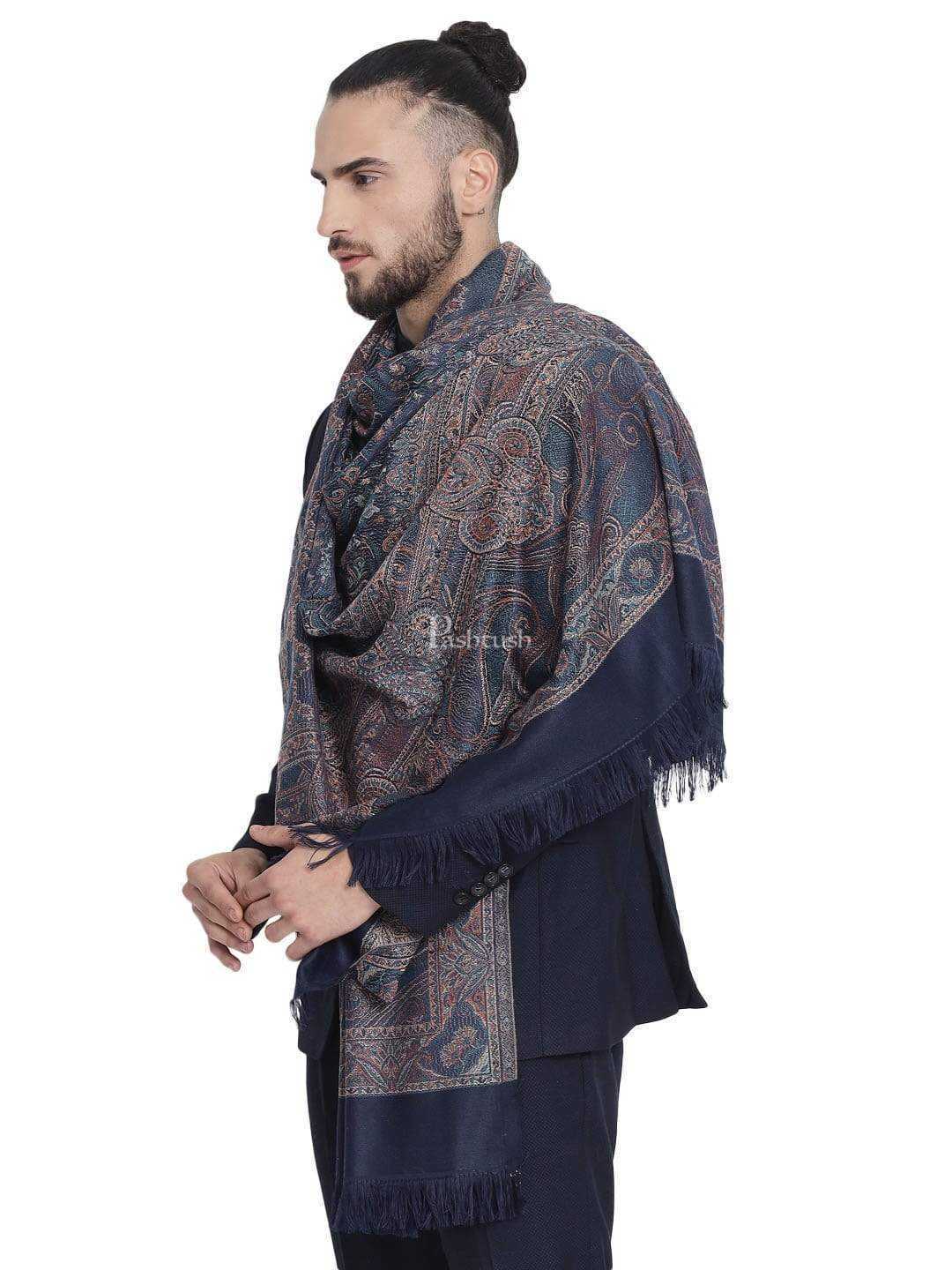 Pashtush Gift Set of Jamawar Shawl with Phool Oudh Incense Sticks, Premium Gift Box Packaging - Image 9