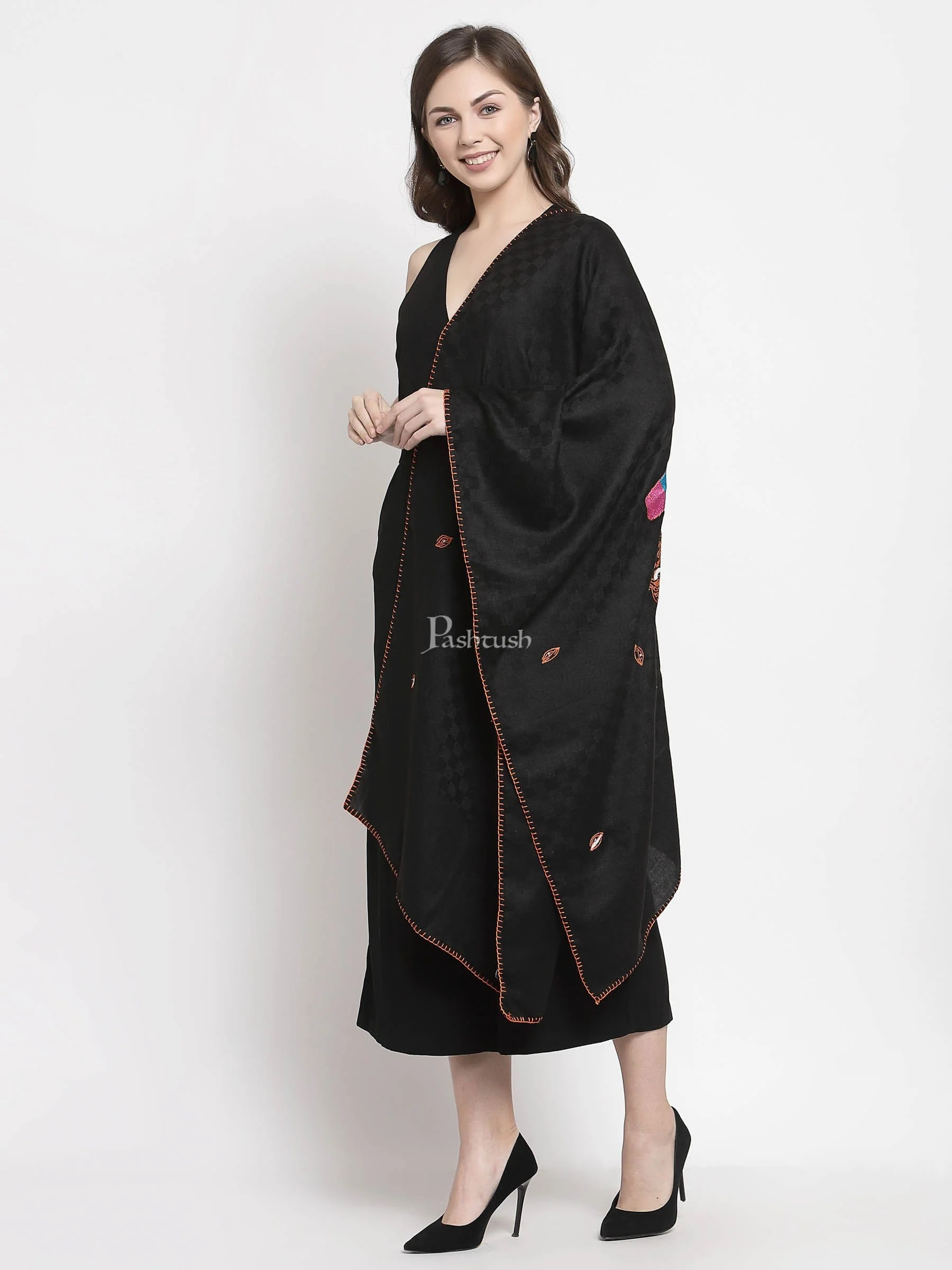 Pashtush Handmade Neon Checkered Scarf ( Alchemy Collection ) - Image 4