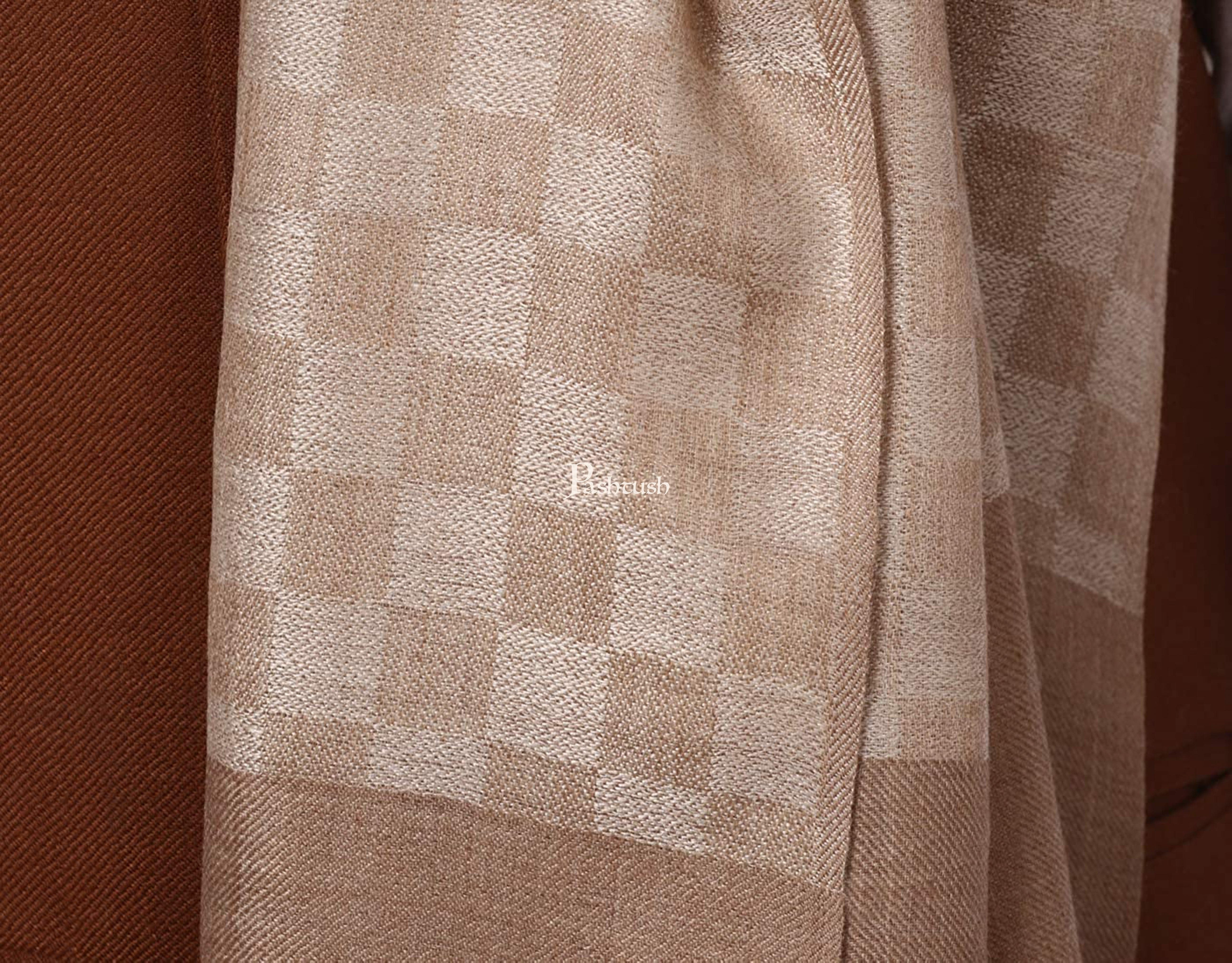 Pashtush His And Her Gift Set Of Checkered And Bamboo Printed Stoles With Premium Gift Box Packaging, Taupe And Multicolor - Image 5