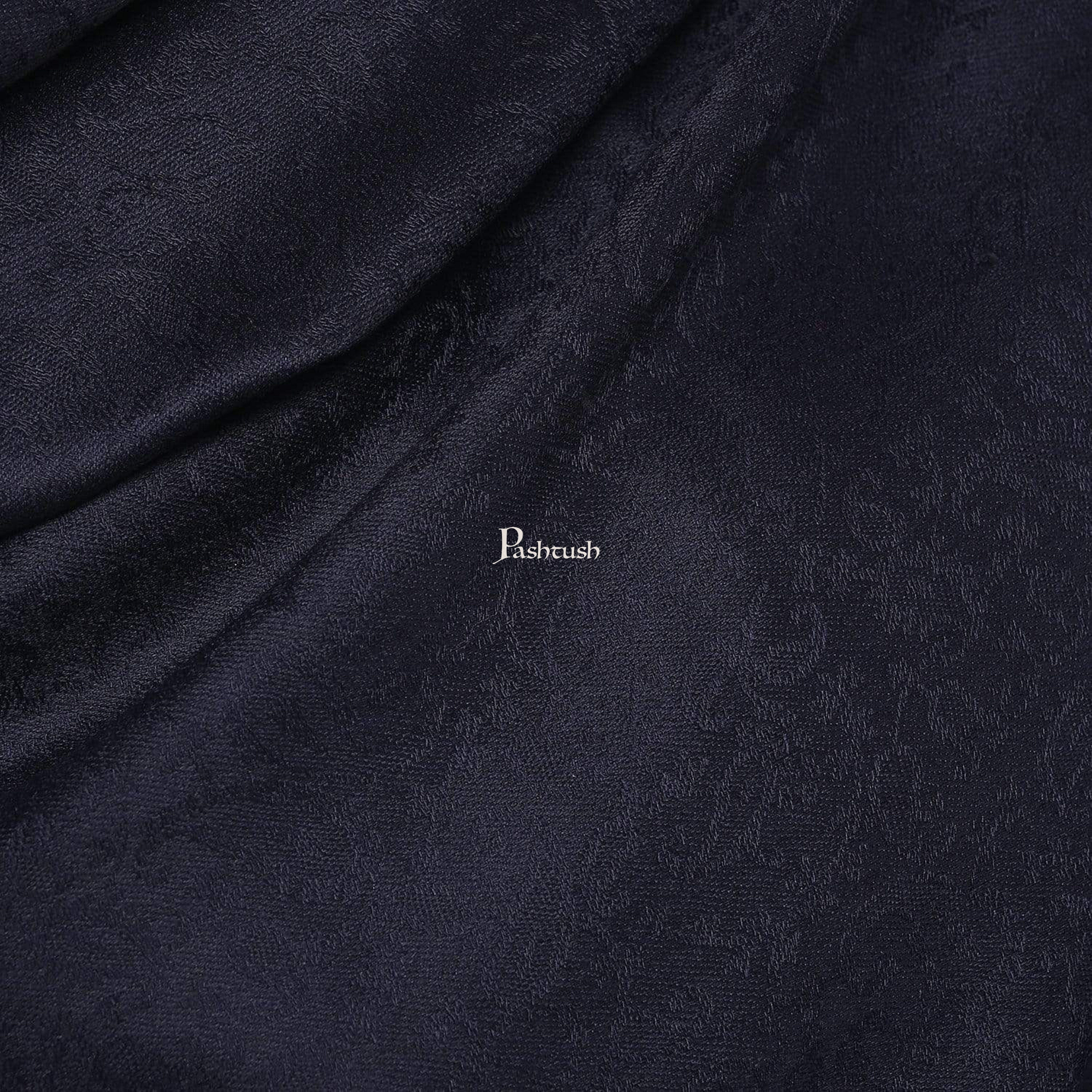 Pashtush His And Her Gift Set Of Self and Bamboo Printed Stoles With Premium Gift Box Packaging, Navy Blue and Multi color - Image 5