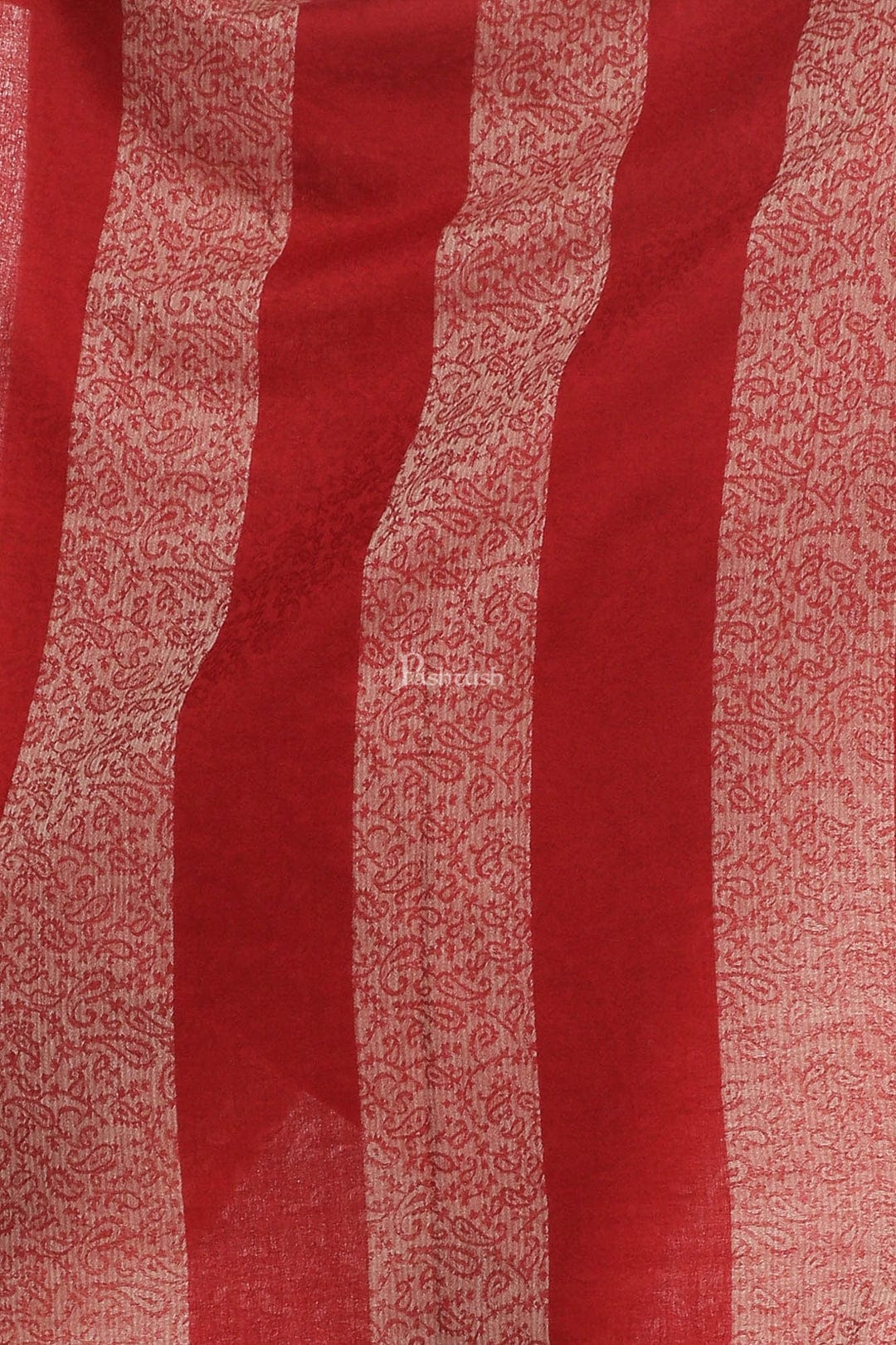 Pashtush His And Her Set Of Fine Wool Stoles, Premium Gift Box Packaging, Coffee and Maroon - Image 7