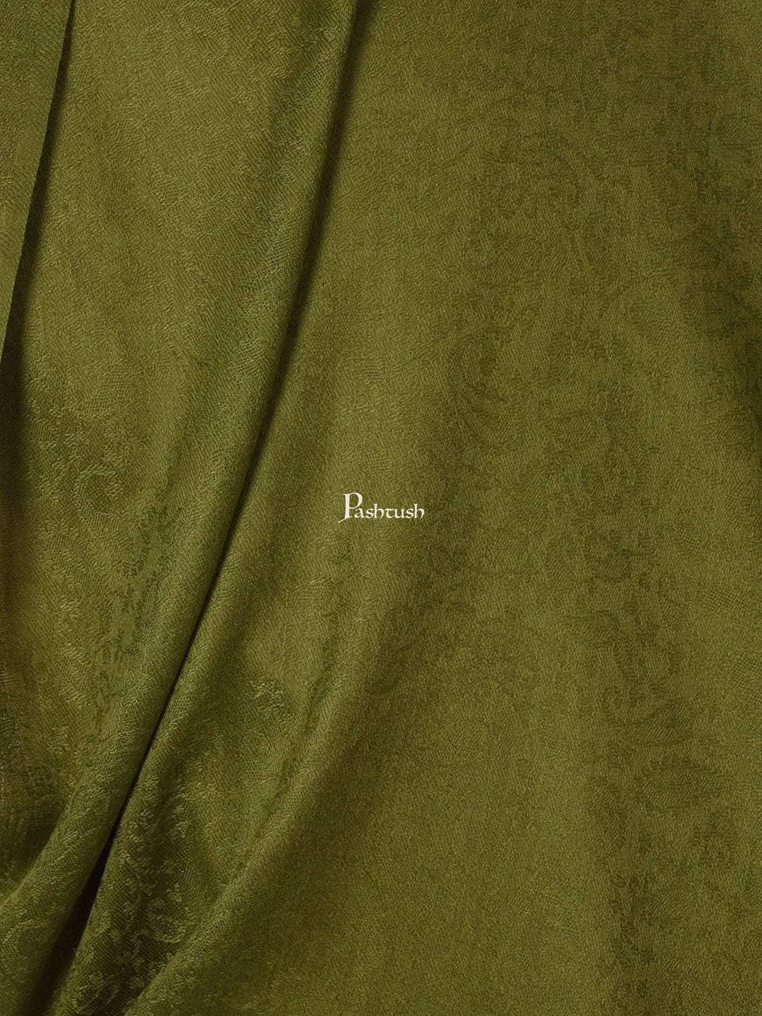 Pashtush His And Her Set Of Mens Fine Wool Stole and Womens 100% Hand Embroidered Kalamkari Stole, Premium Gift Box Packaging, Green and Black - Image 7