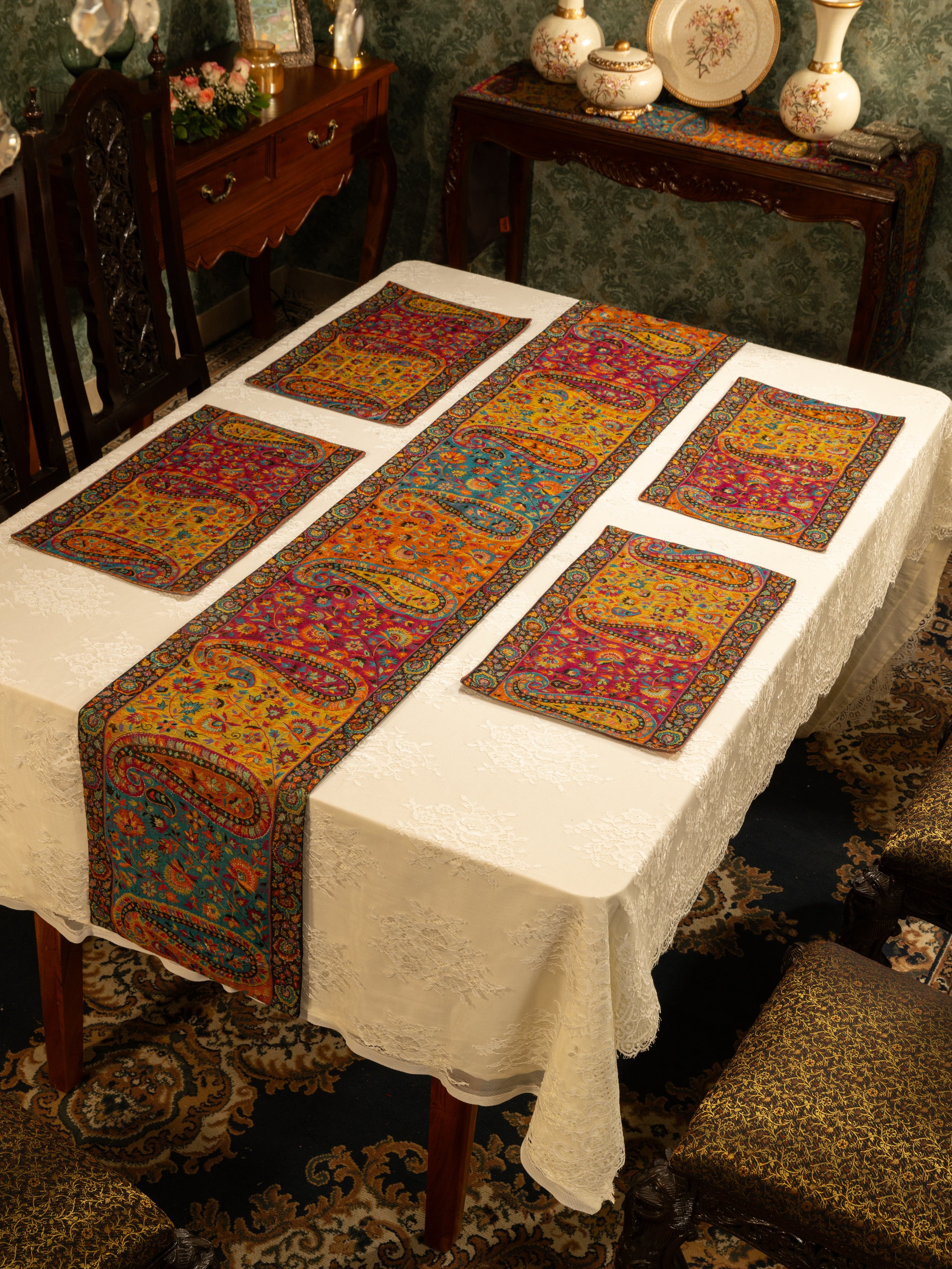 Pashtush Luxury Table Mats, Twilight Collection, Multicolour (Mats Only) - Image 3