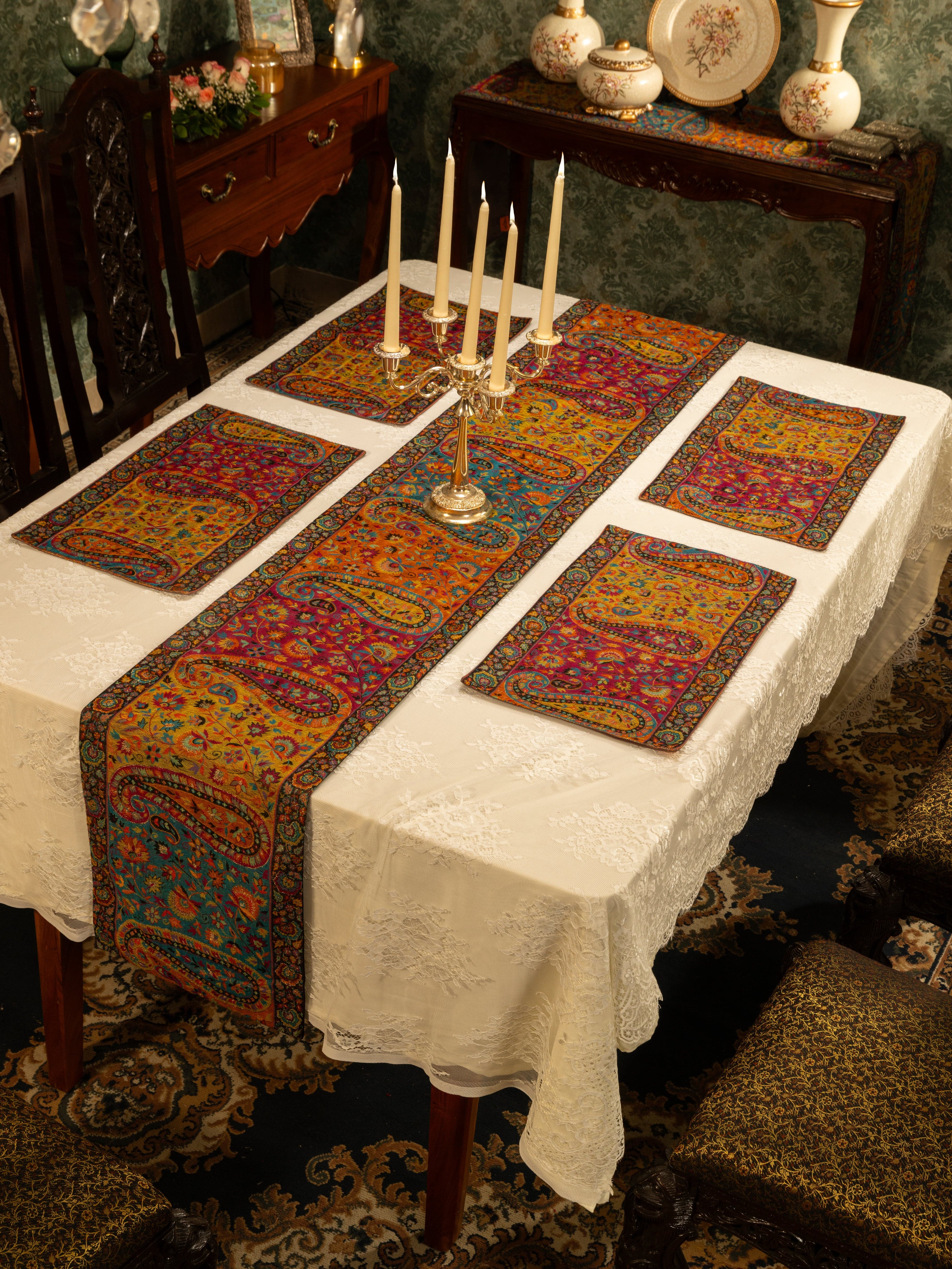 Pashtush Luxury Table Mats, Twilight Collection, Multicolour (Mats Only) - Image 4