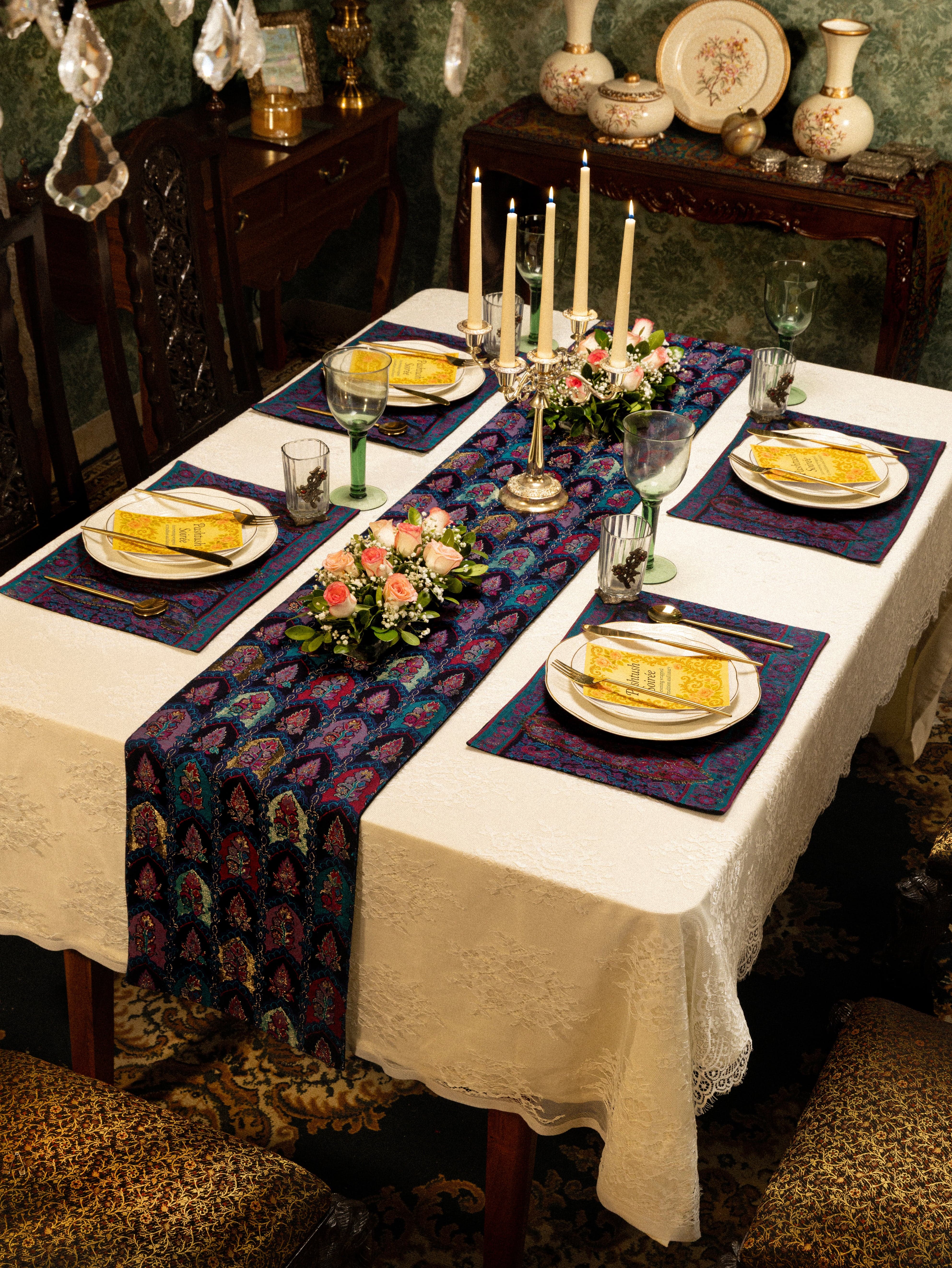 Pashtush Luxury Table Mats, Twilight Collection, Multicolour (Mats Only) - Image 2