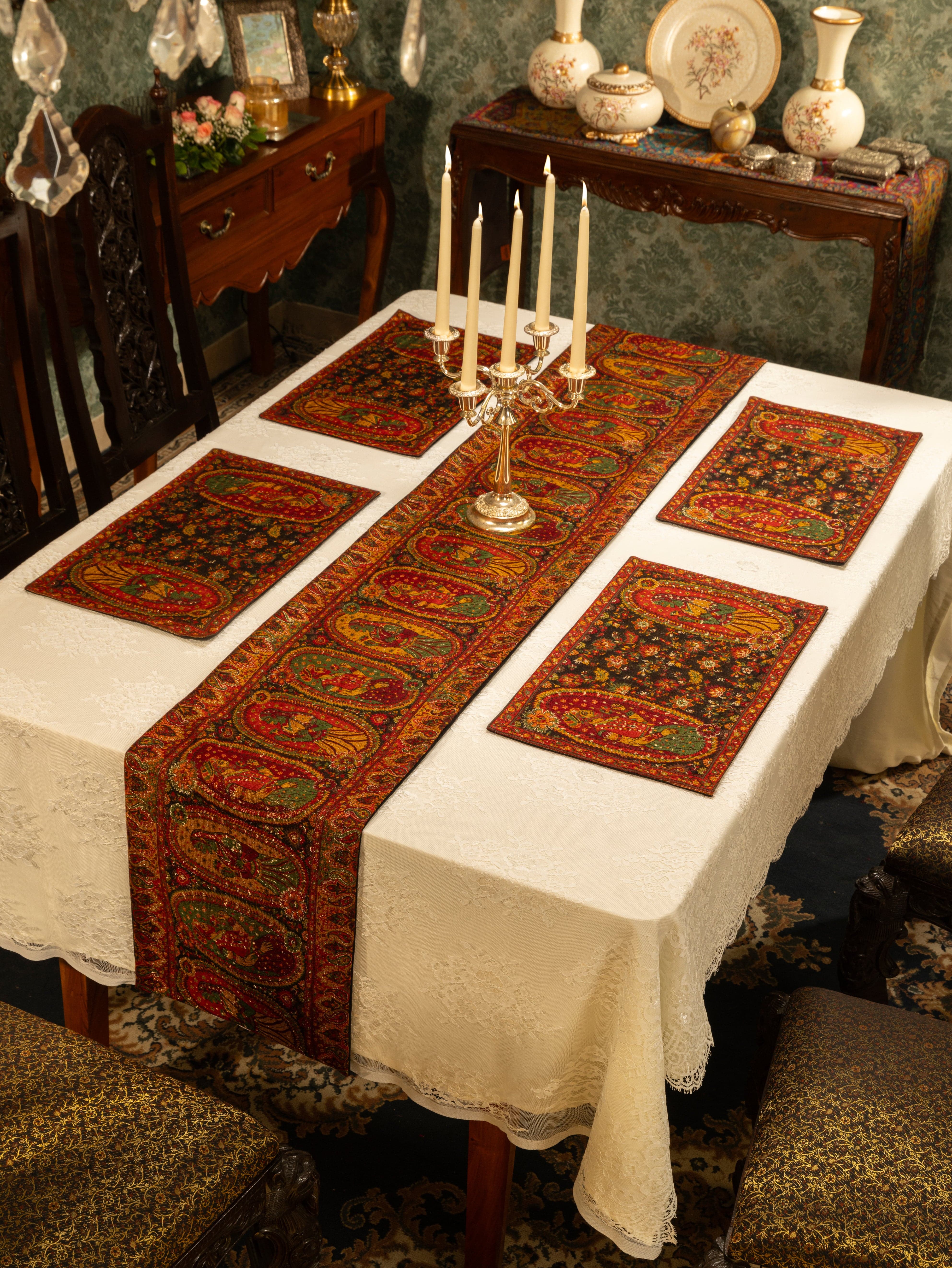 Pashtush Luxury Table Mats, Twilight Collection, Multicolour (Mats Only) - Image 4