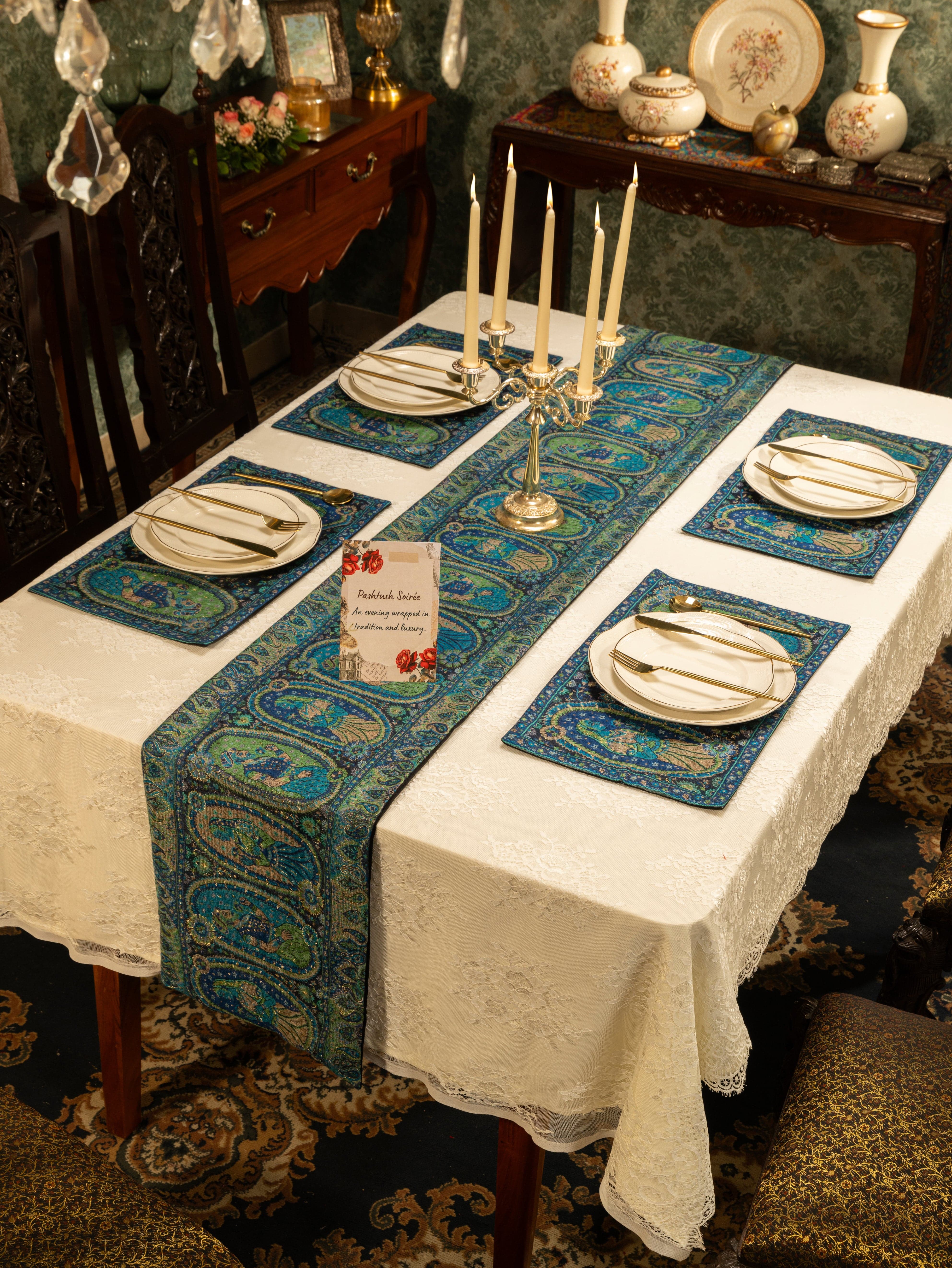 Pashtush Luxury Table Mats, Twilight Collection, Multicolour (Mats Only) - Image 2