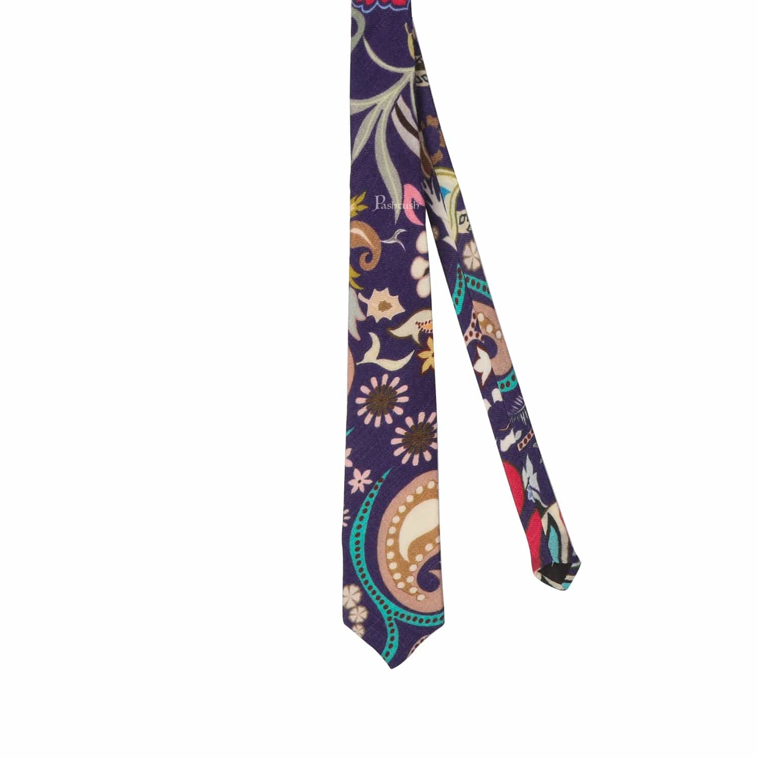 Pashtush mens 100% Pure Wool with Woolmark Certificate tie, Printed design, Multicolour - Image 6