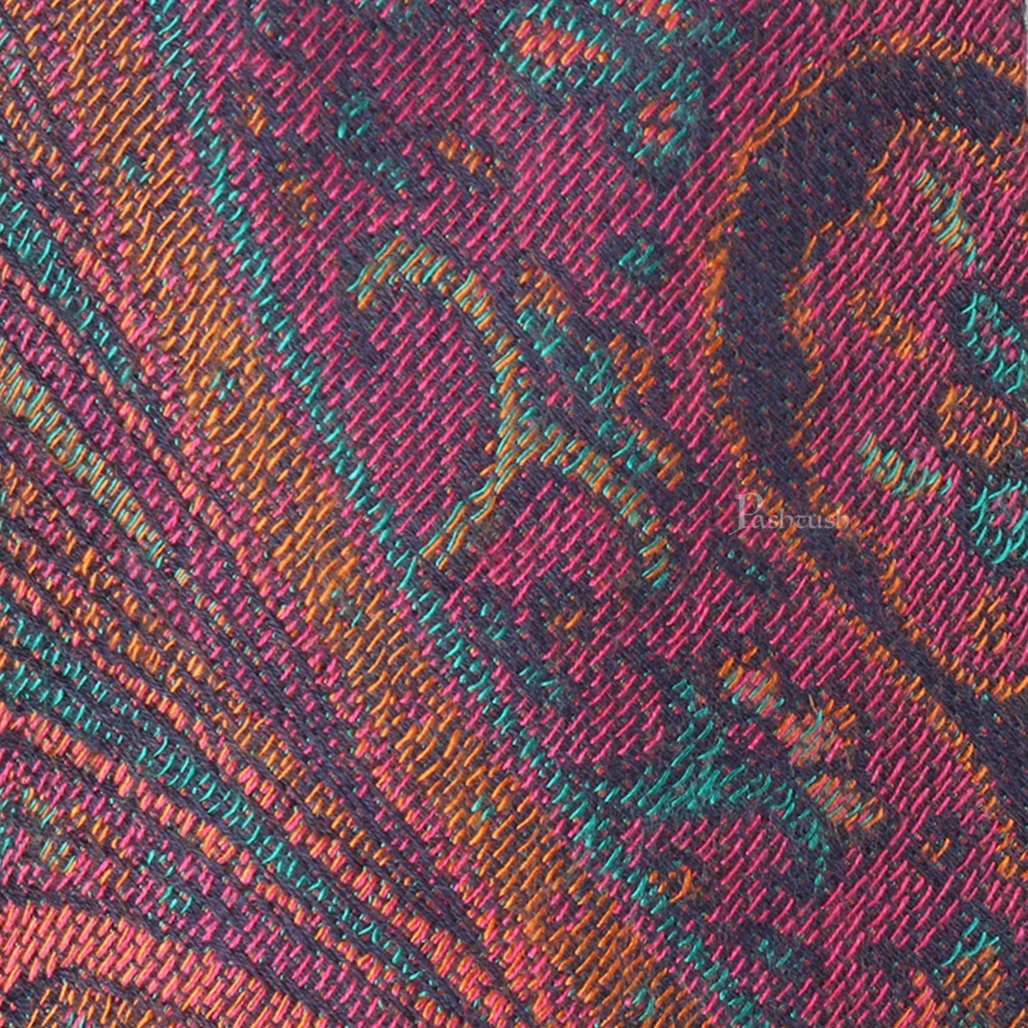 Pashtush mens Bamboo tie, Jacquard design, Multicolour - Image 3