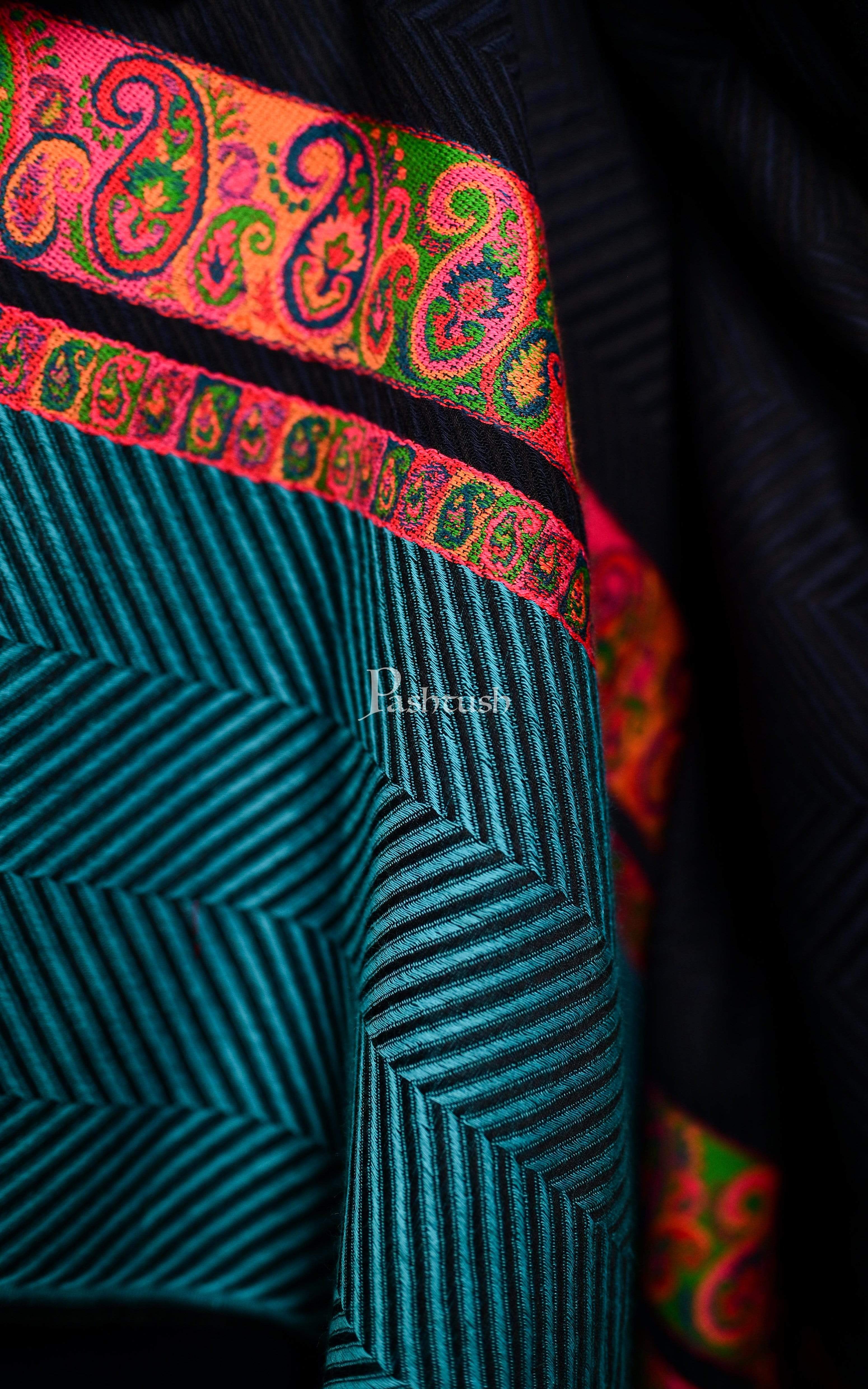 Pashtush Mens Extra Fine Shawl Thick And Soft, Super Wool - Image 2