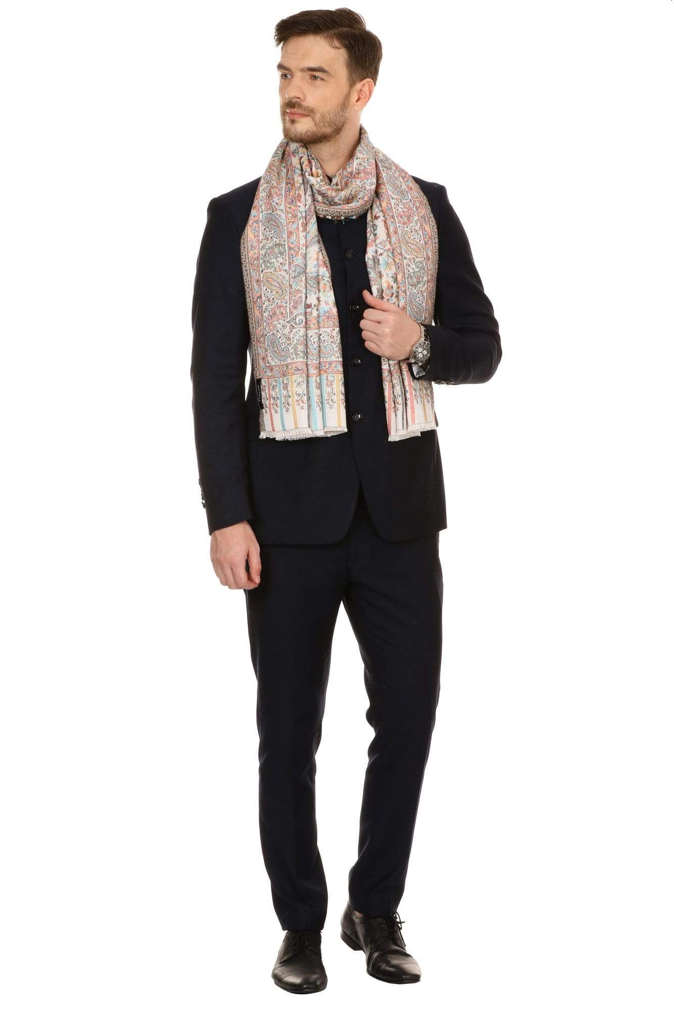 Pashtush Mens Bamboo, Soft Ethnic Stole - Image 10
