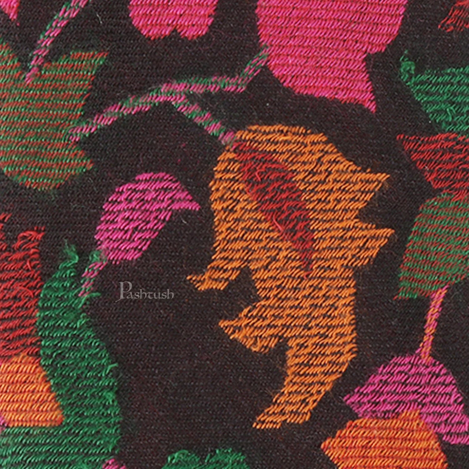 Pashtush mens Fine Wool tie, Jacquard design, Multicolour - Image 3