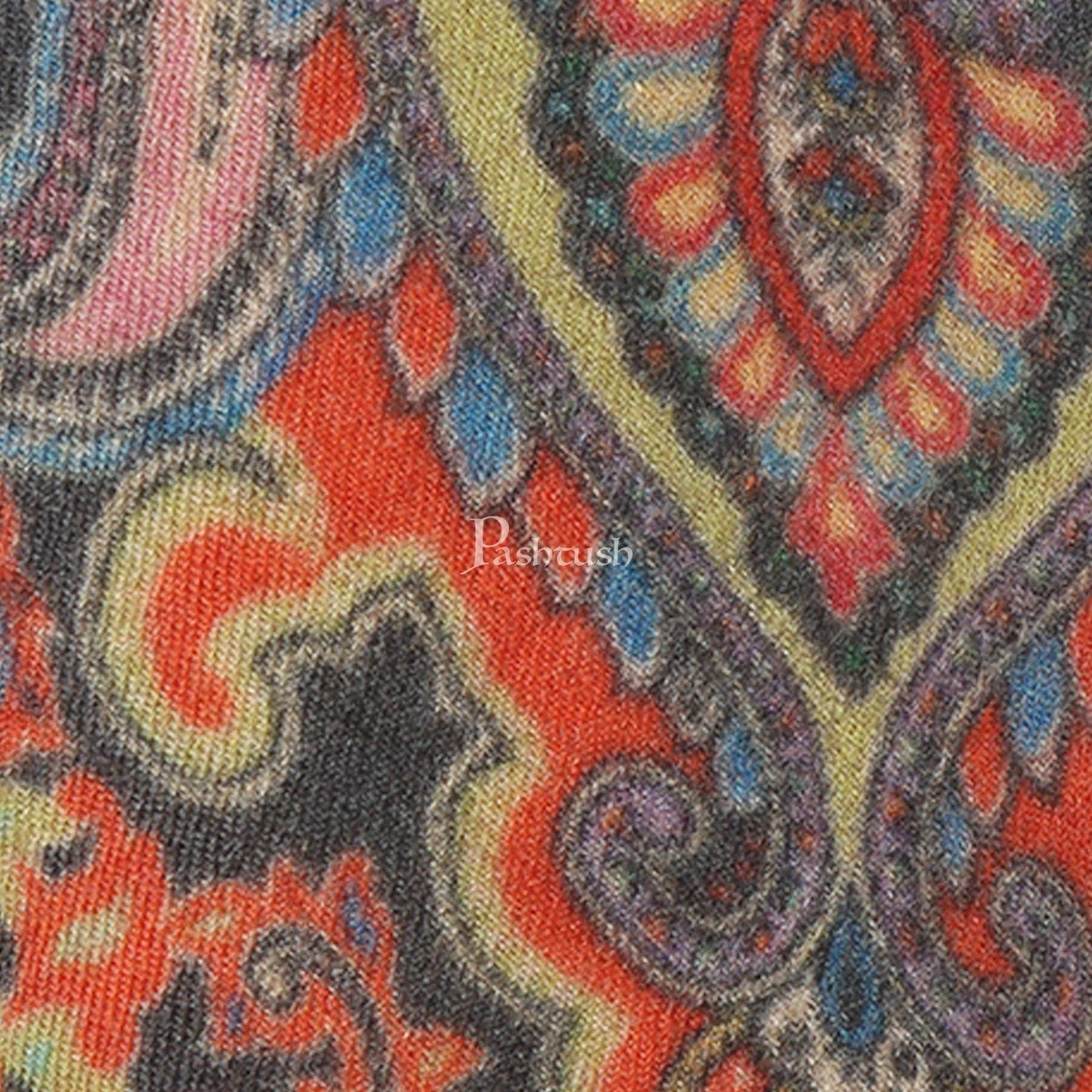 Pashtush mens Fine Wool tie, Printed design, Multicolour - Image 4