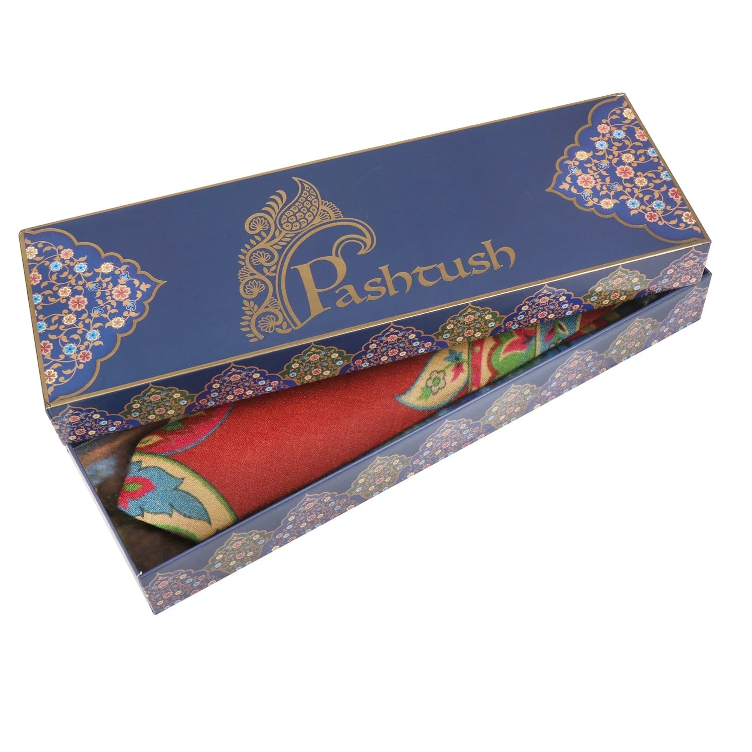 Pashtush mens Fine Wool tie, Printed design, Multicolour - Image 5