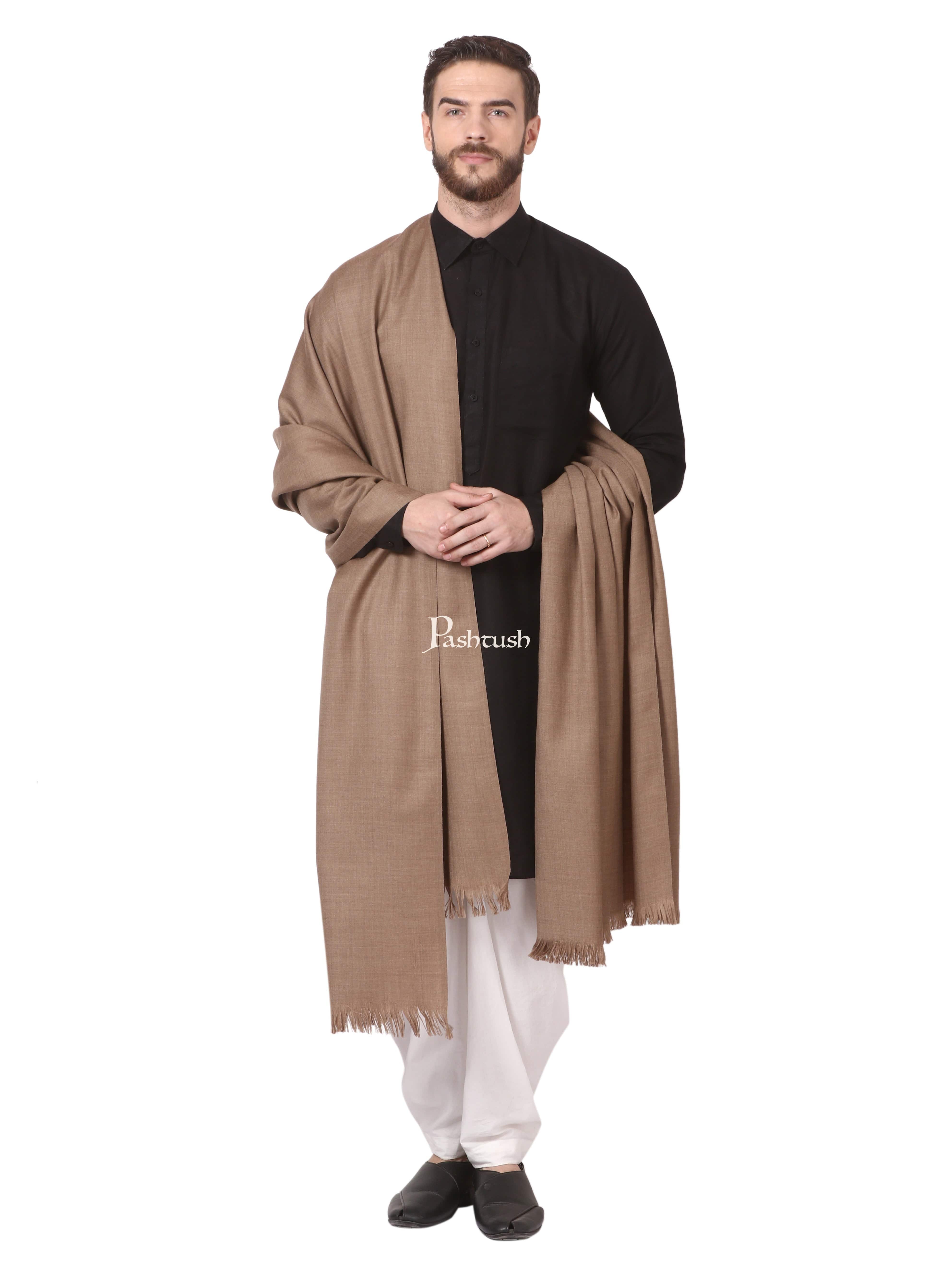 Pashtush Mens Lohi, Extra Warm 100% Pure Wool With Woolmark Certificate, Thick Weave - Image 4