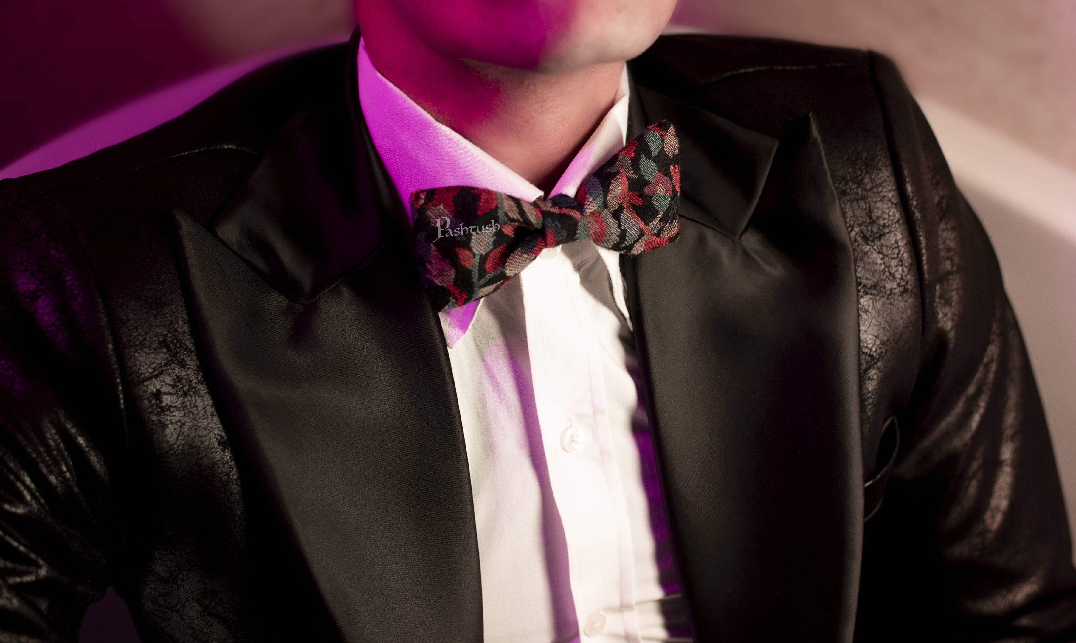 Pashtush Mens Luxury Pre-Tied Bow Tie - Image 3