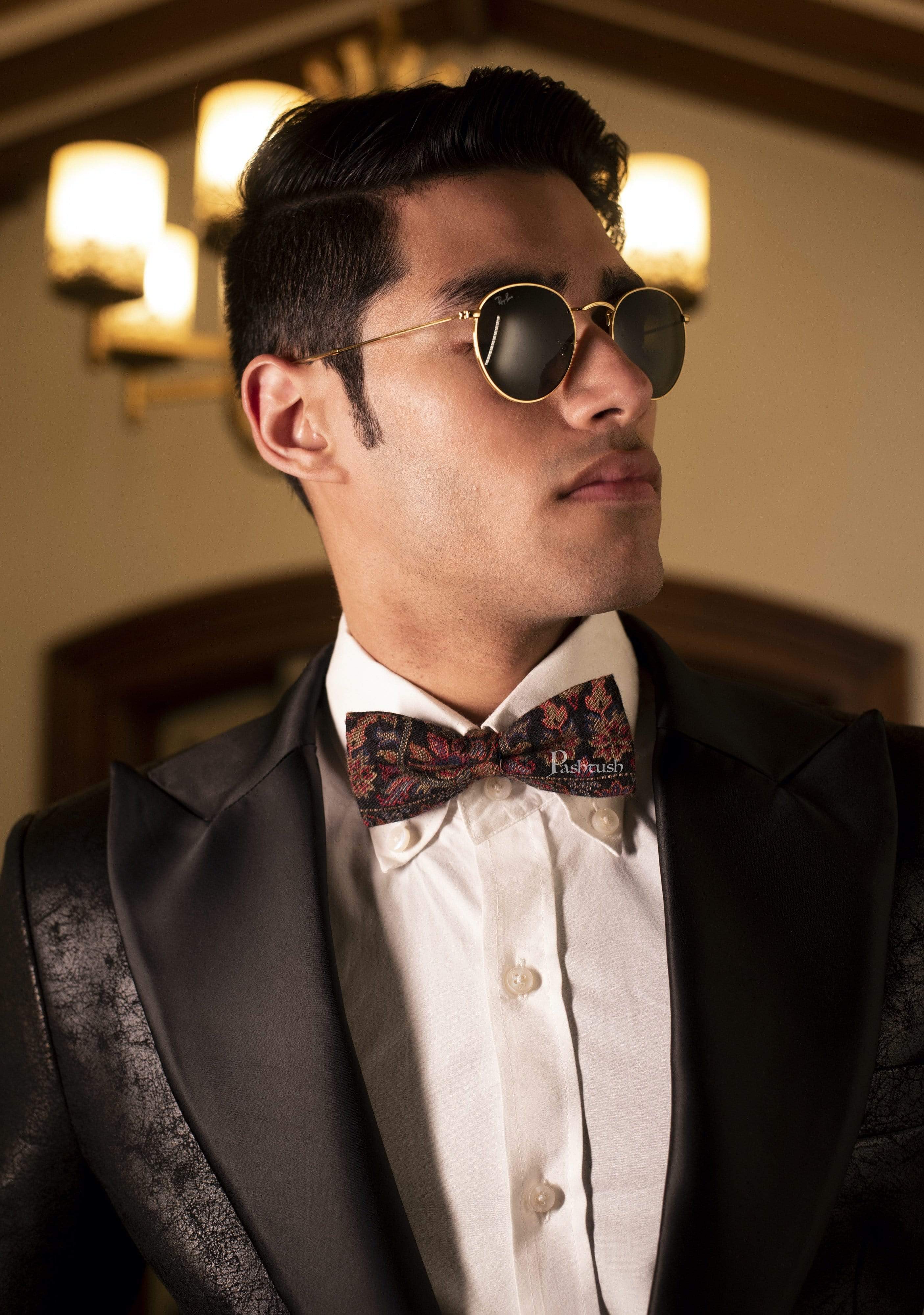 Pashtush Mens Luxury Pre-Tied Bow Tie - Image 2
