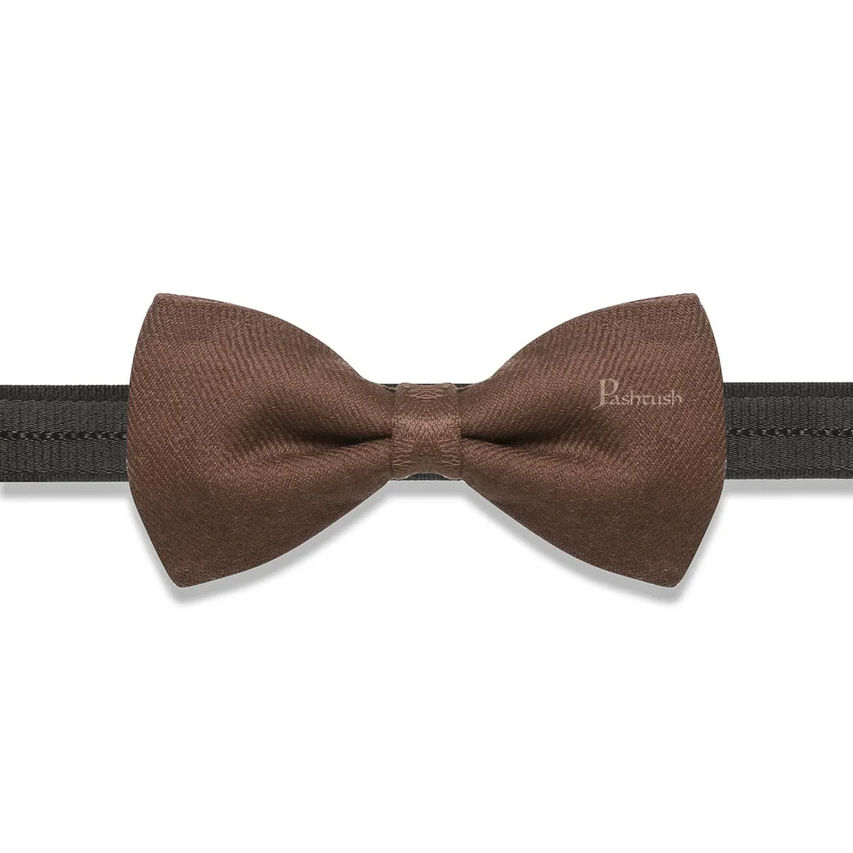 Pashtush Mens Luxury Pre-Tied Bow Tie,Brown - Image 4