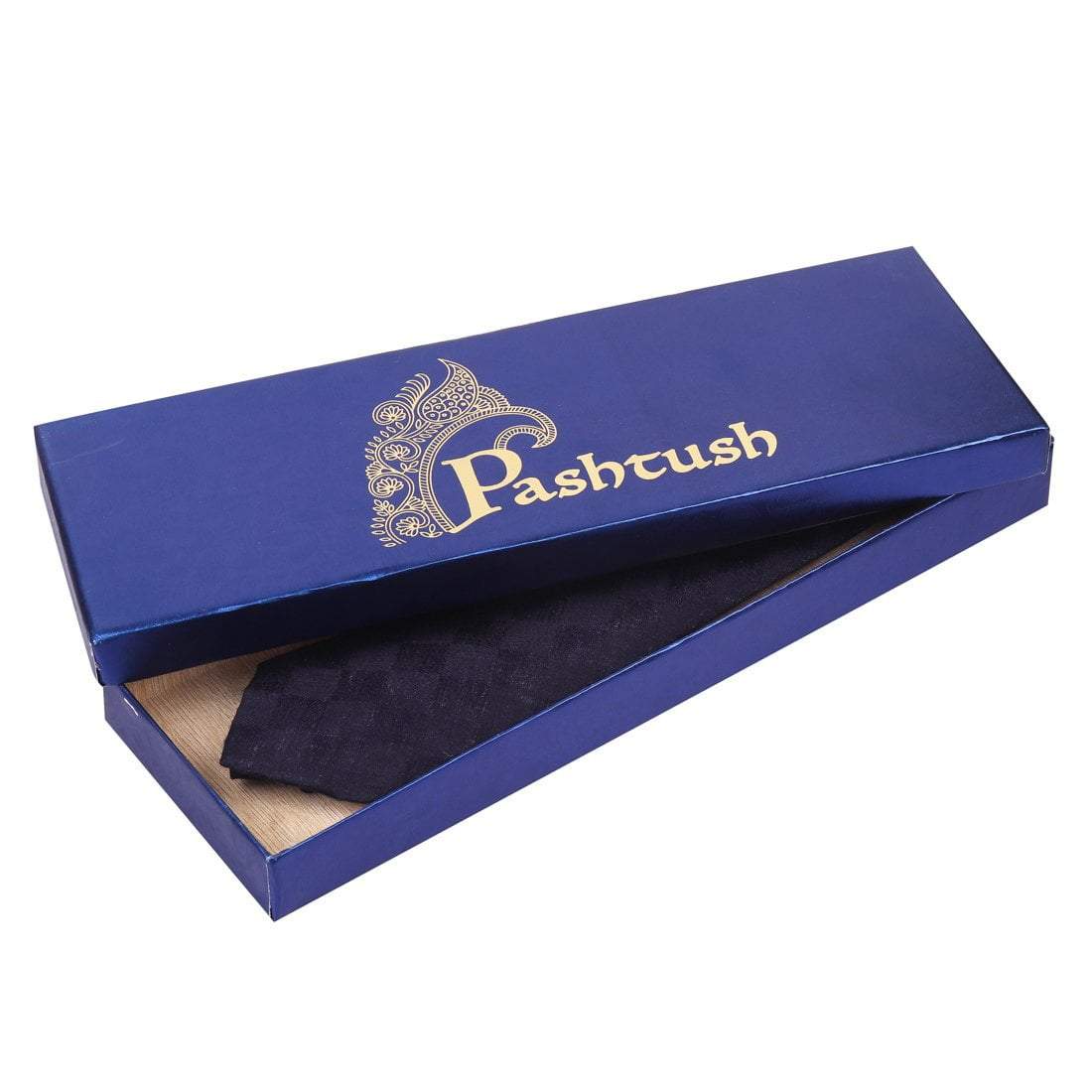 Pashtush Mens  Checks Necktie , Free Size, Oxford Navy - Image 3