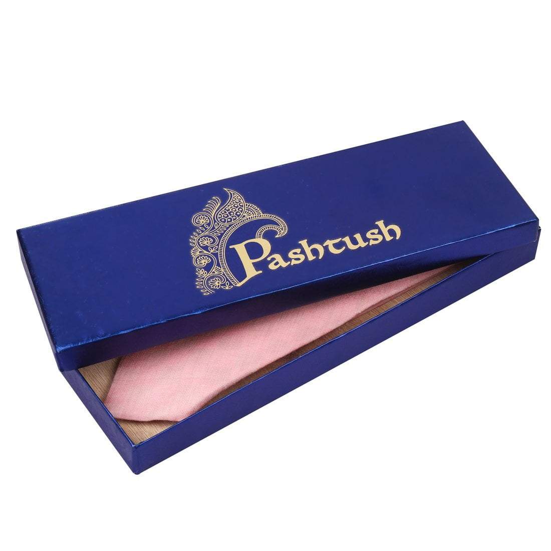 Pashtush Mens Necktie, Checkered Design, Free Size, Debonair Pink - Image 4