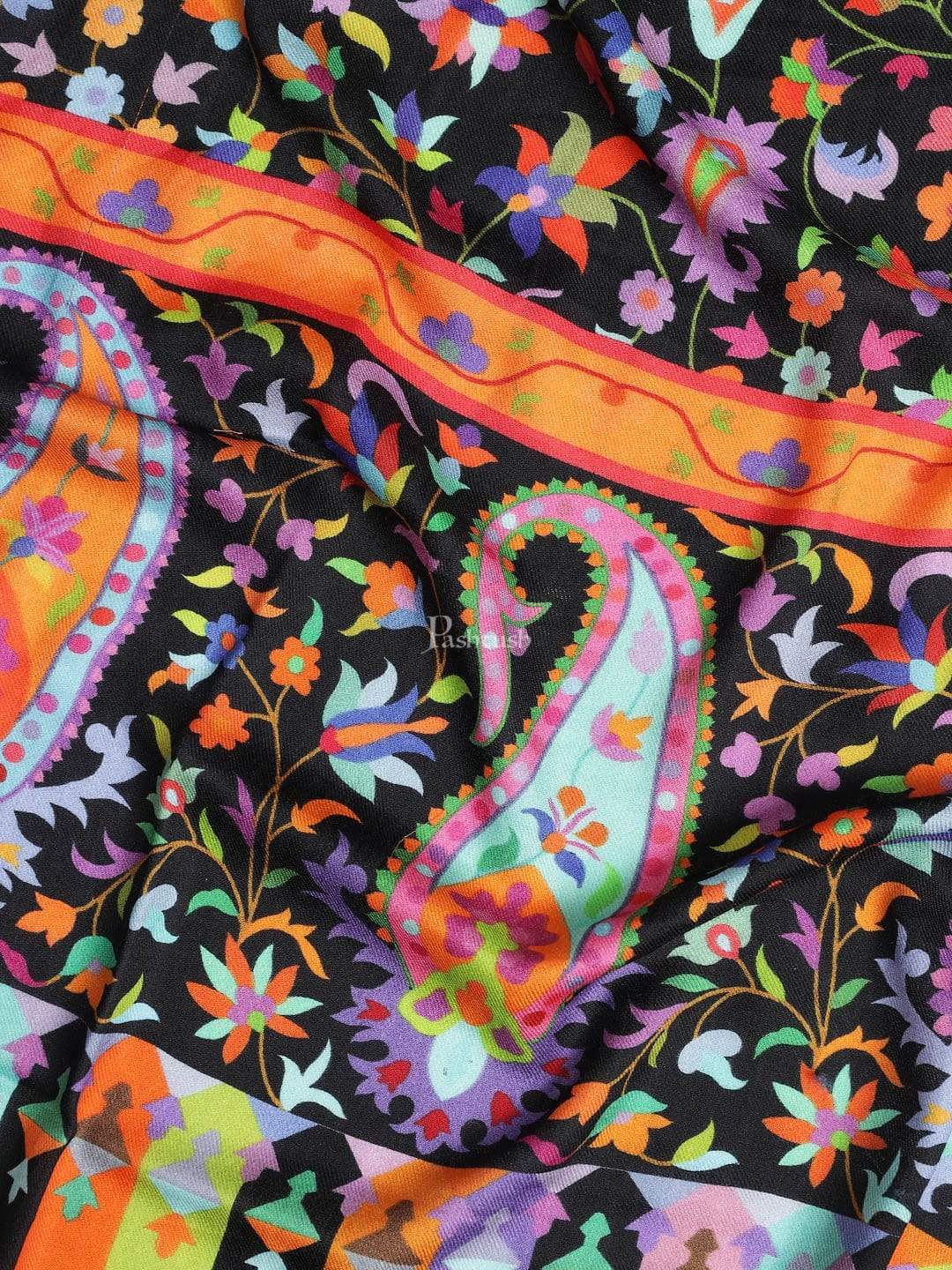 Pashtush Mens Pure Wool Printed Stole, Soft And Warm - Image 2