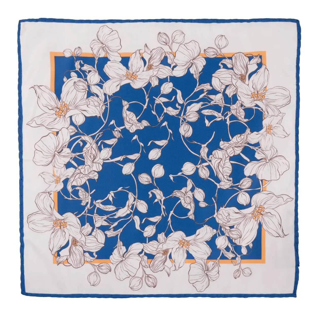 Pashtush Mens Silky Soft Pocket Square, Printed, Floral Paisleys - Image 2