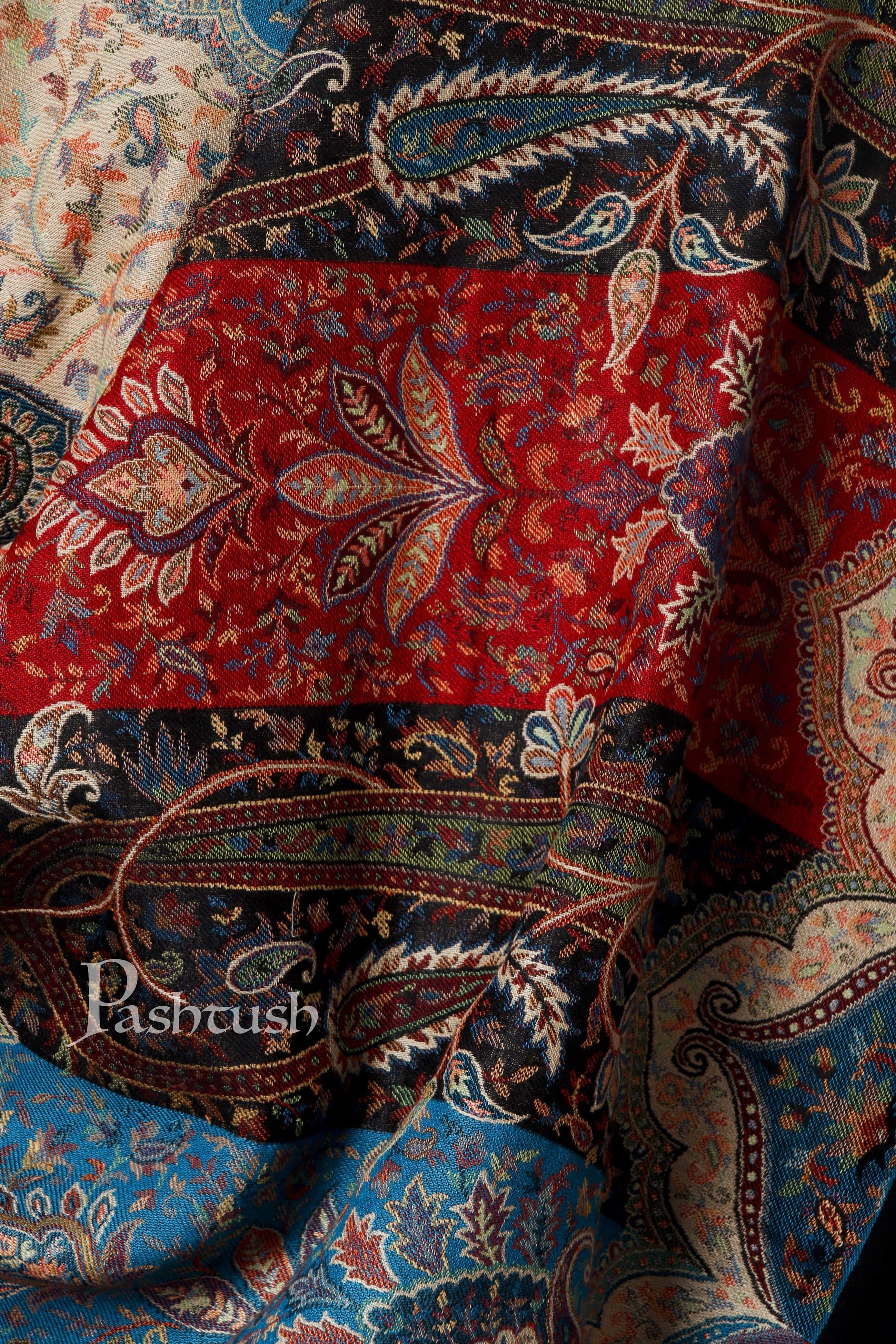 Pashtush Mens Ethnic Stole, Multicoloured, Faux Pashmina - Image 5
