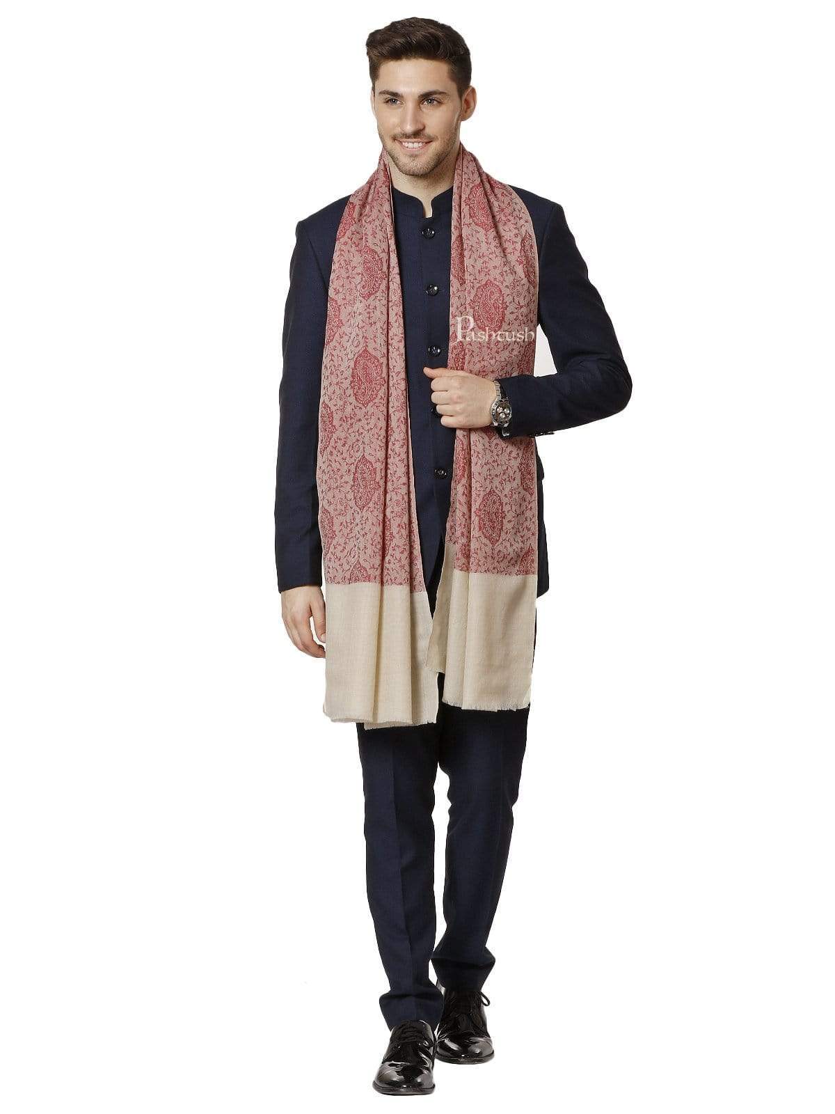 Pashtush Mens Fine Wool Luxury Stole, Soft And Warm - Image 2