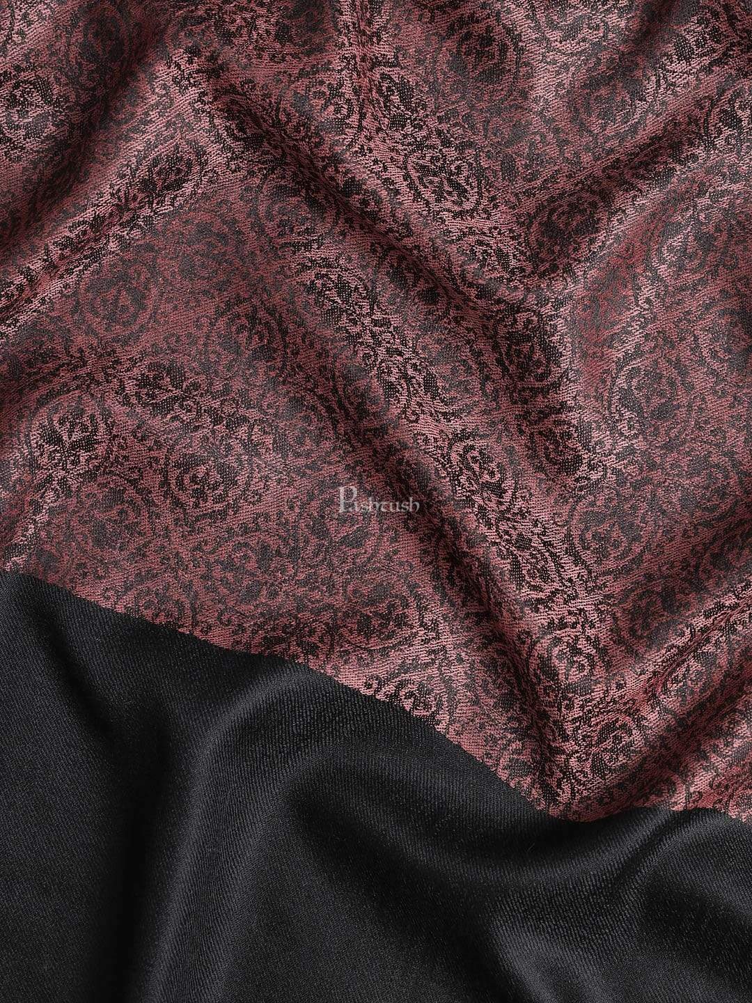 Pashtush Mens Woven Paisley, Extra Soft Fine Wool Stole - Image 2