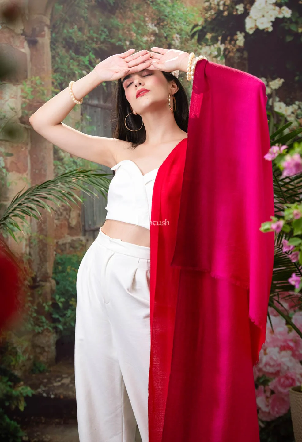 Pashtush Pure Cashmere Ombre Stole, Premium Extra Soft and Warm - Image 4