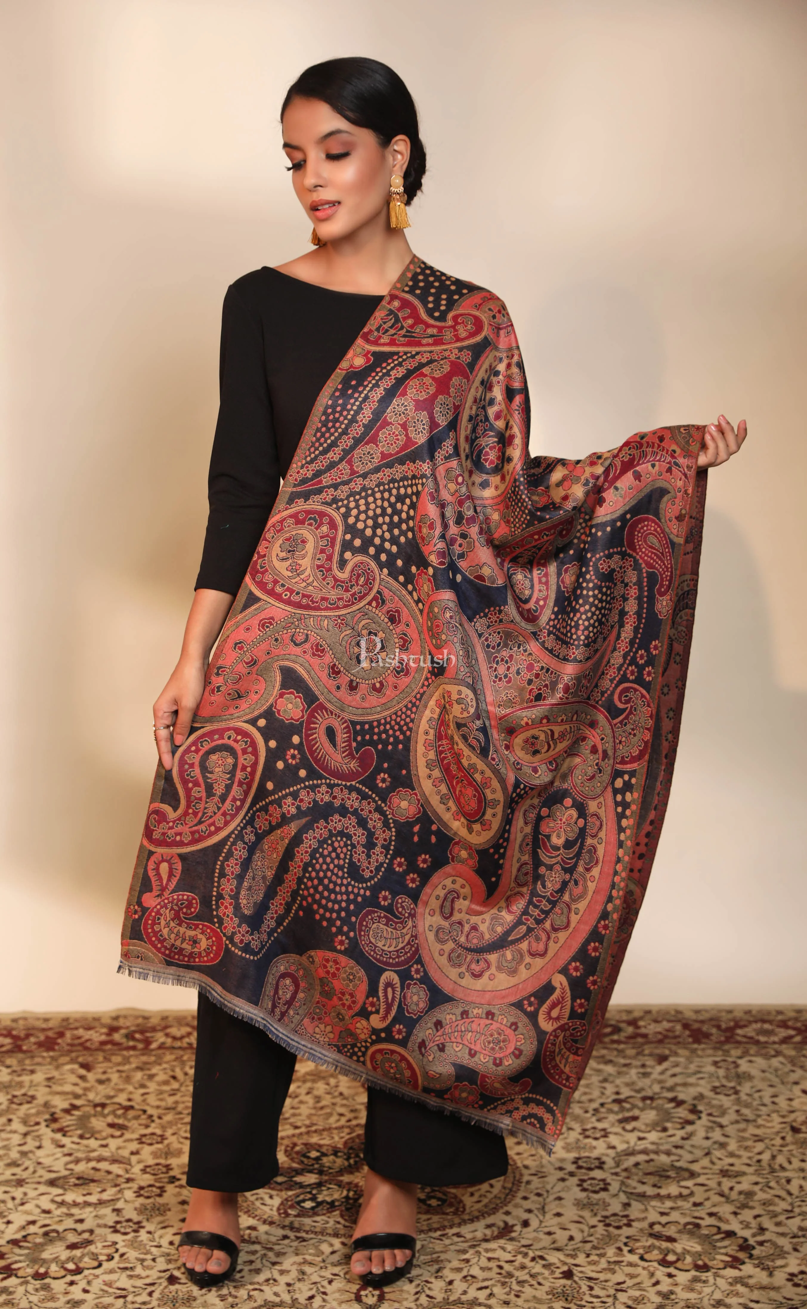 Pashtush women stole, multi color