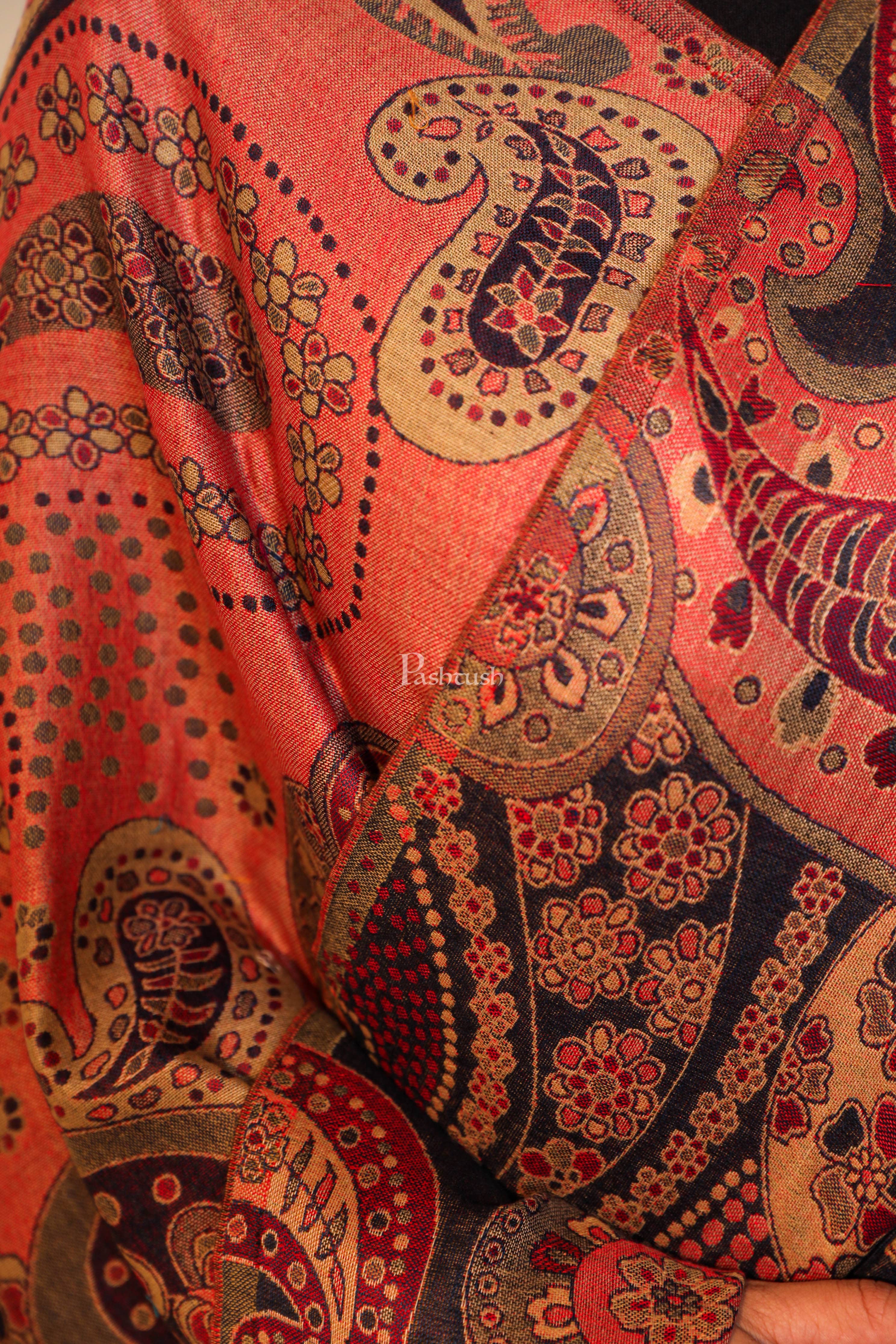 Pashtush women stole, multi color - Image 2