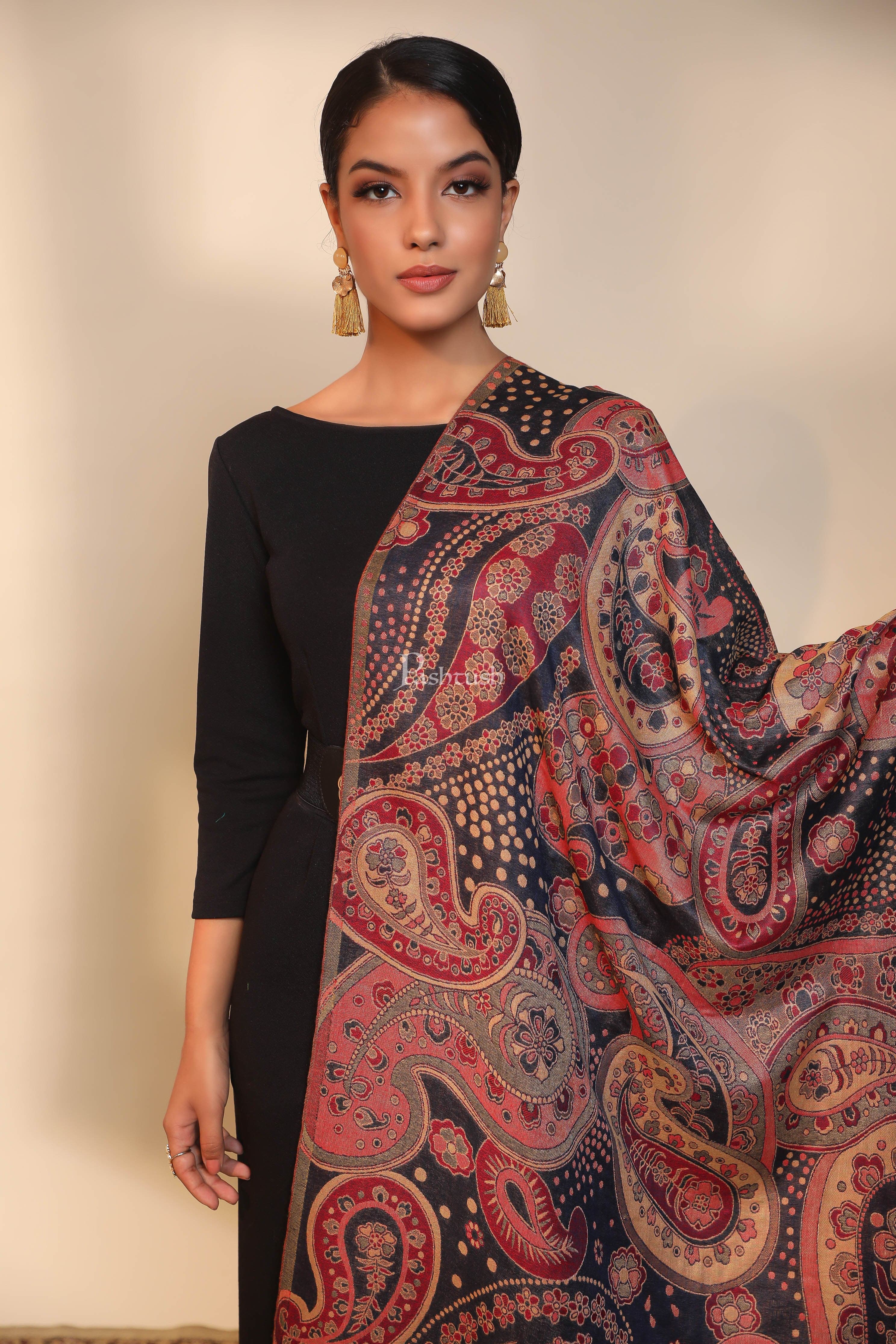 Pashtush women stole, multi color - Image 4