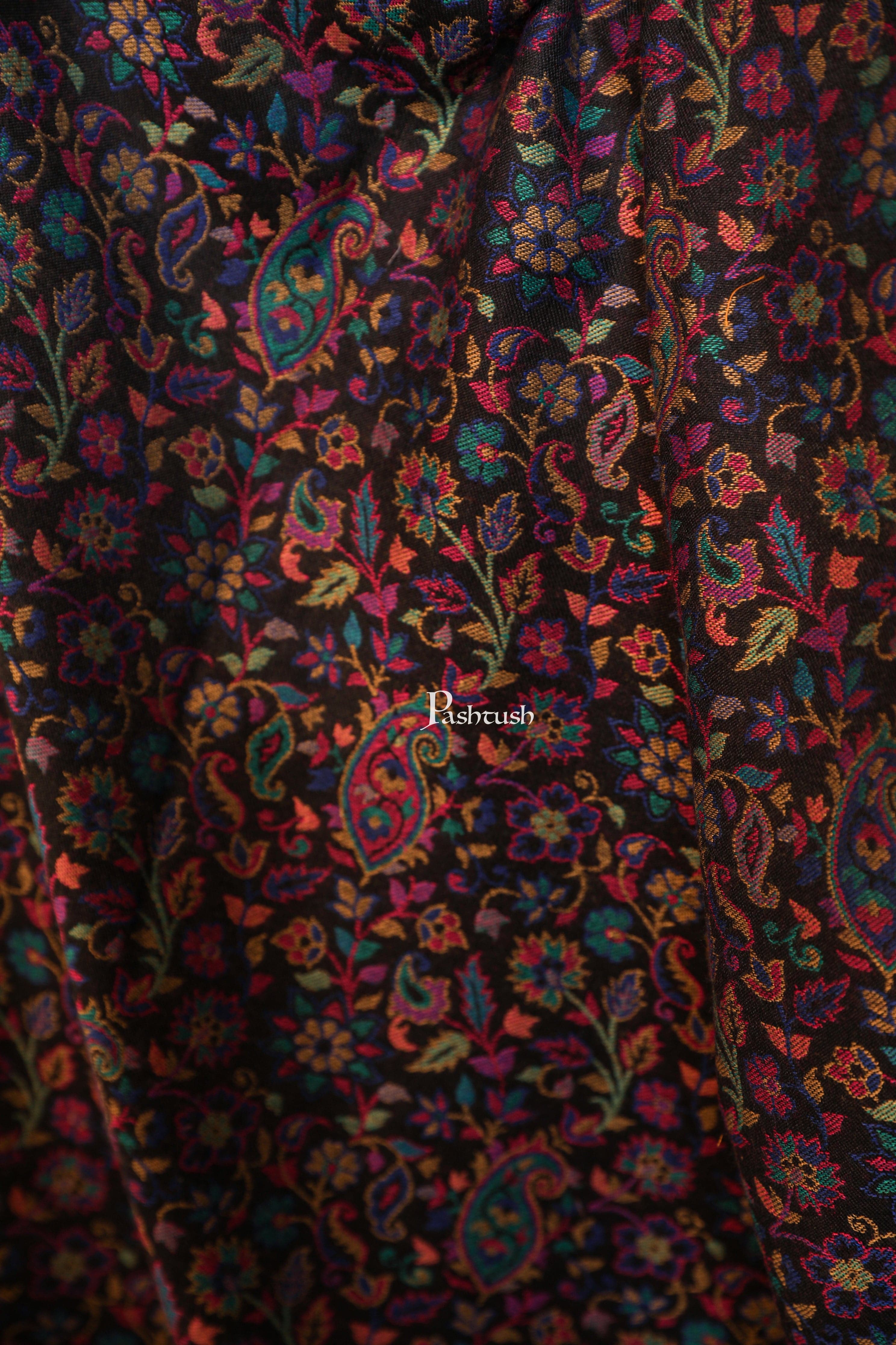 Pashtush women shawl, ethnic weave design, multi color - Image 4