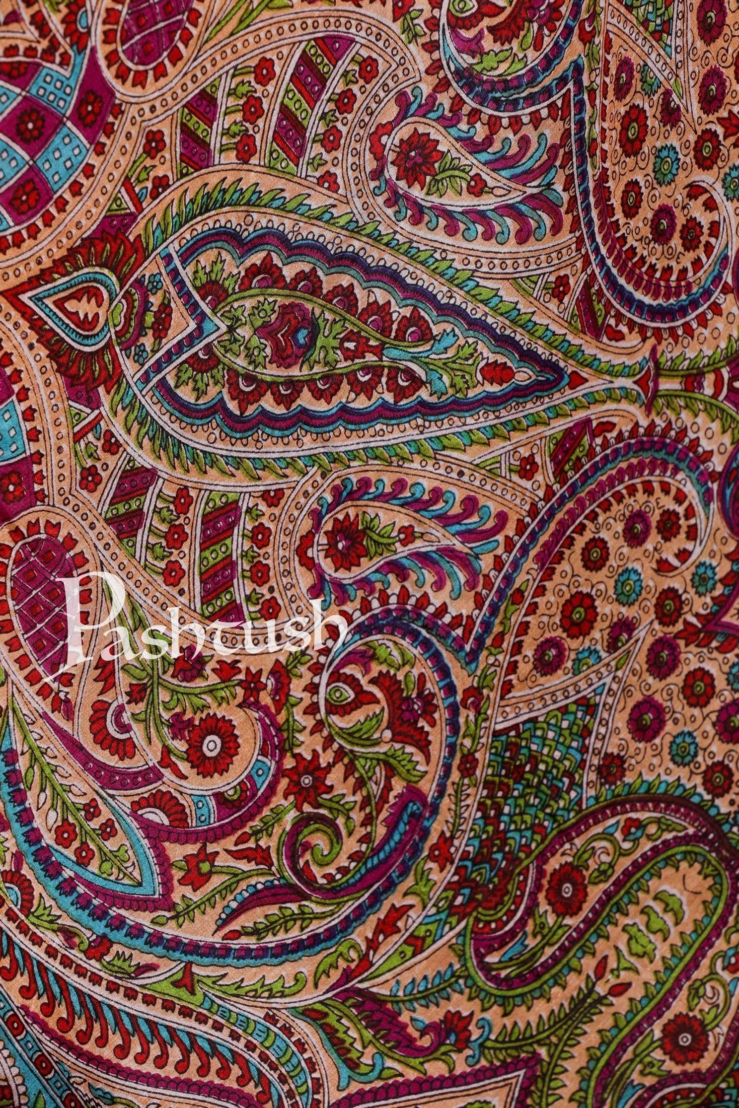 Pashtush Women'S 100% Pure Silk, Printed Scarf, Ultra Soft And Smooth - Image 4