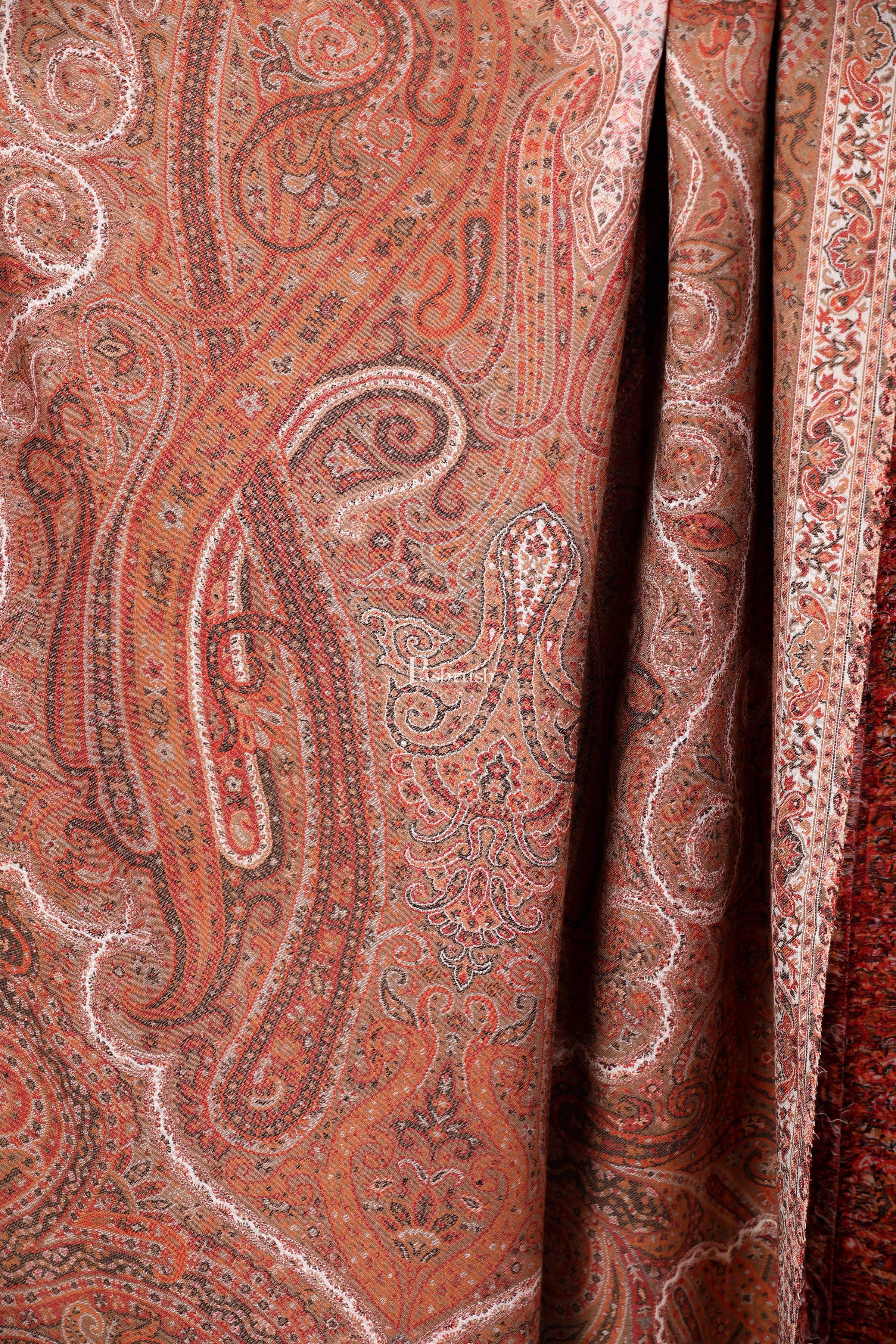 Pashtush Womens Antique Heritage Design, Jamawar Shawl,M - Image 2
