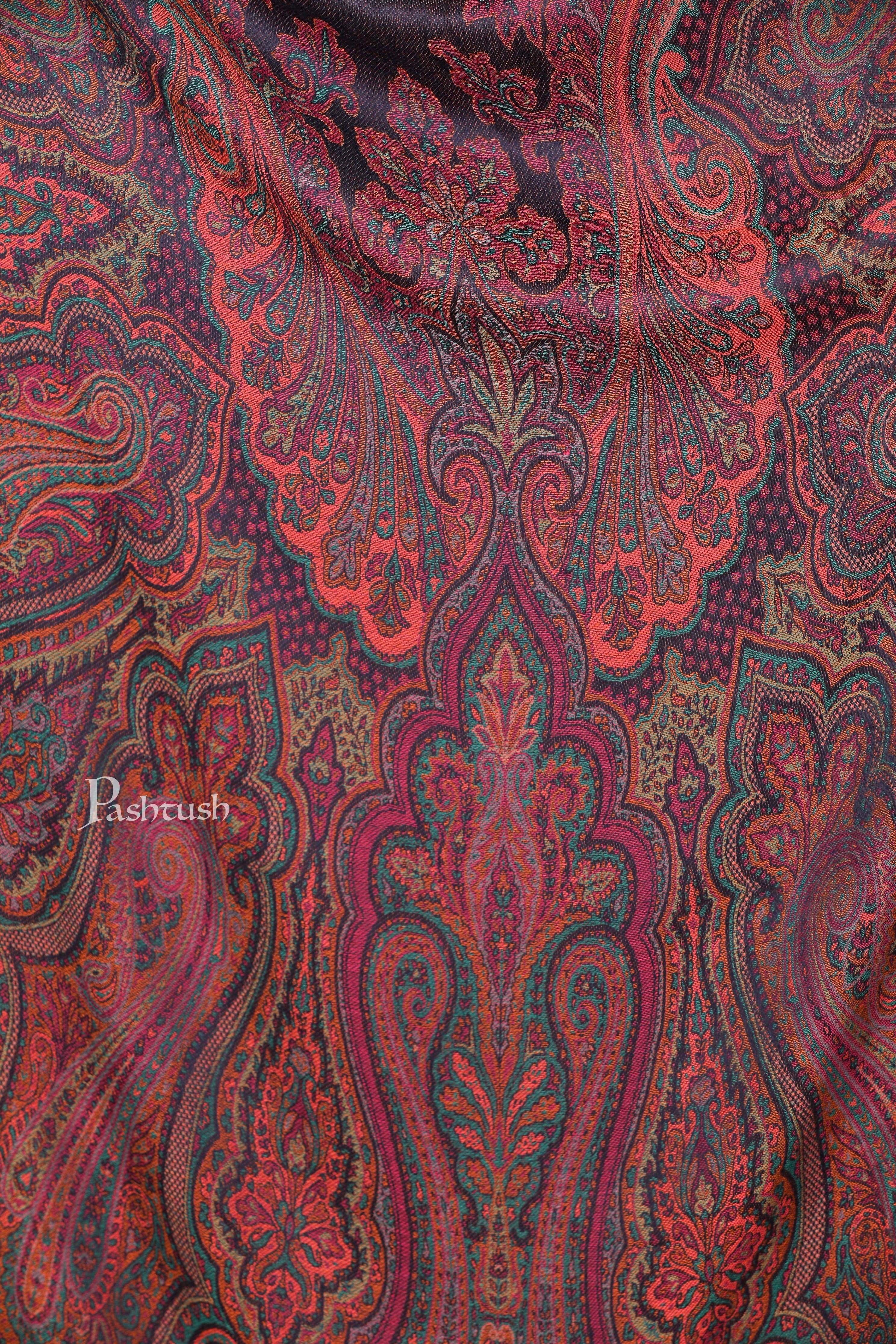 Pashtush Women'S Antique Scarf, Extra Soft Bamboo, Ethnic Weave - Image 2