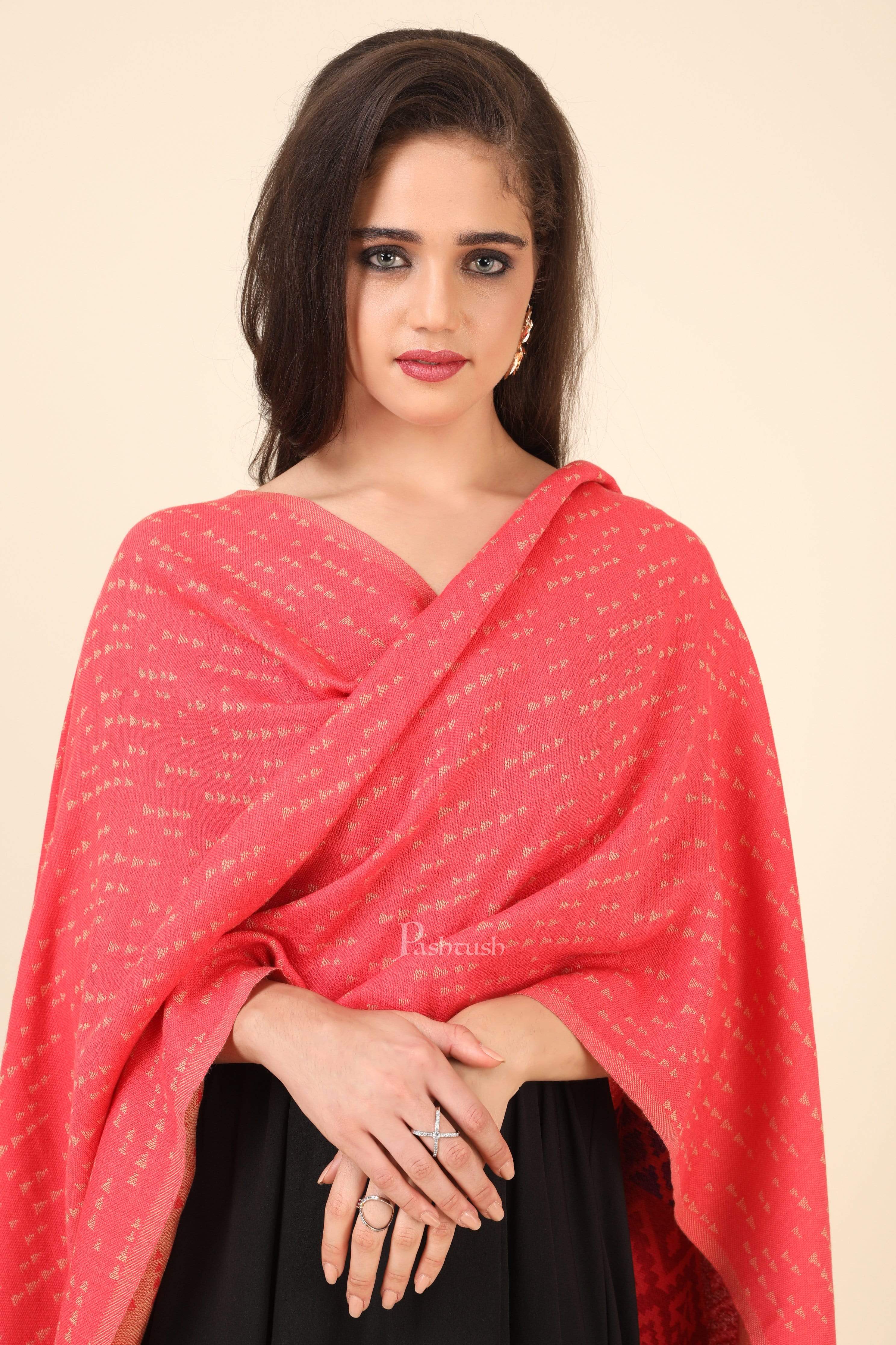 Pashtush Women'S Aztec Design, Soft Bamboo Scarf - Image 3