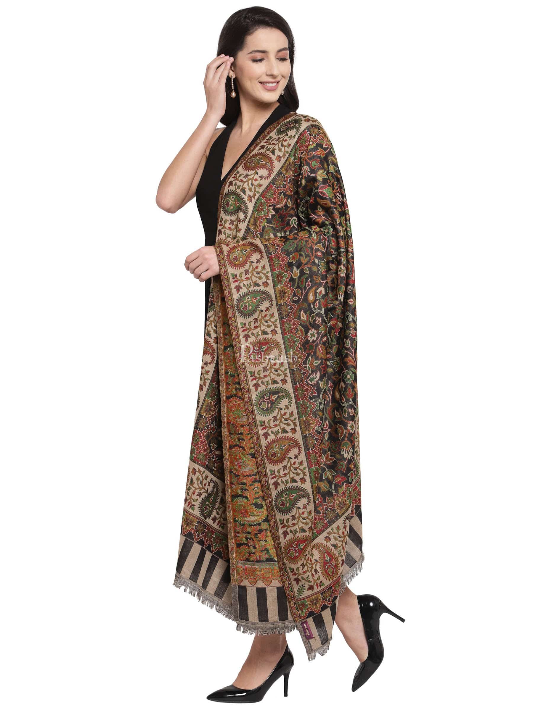 Pashtush Womens Ethnic Shawl, Faux Pashmina, Soft And Warm,Multicoloured - Image 3