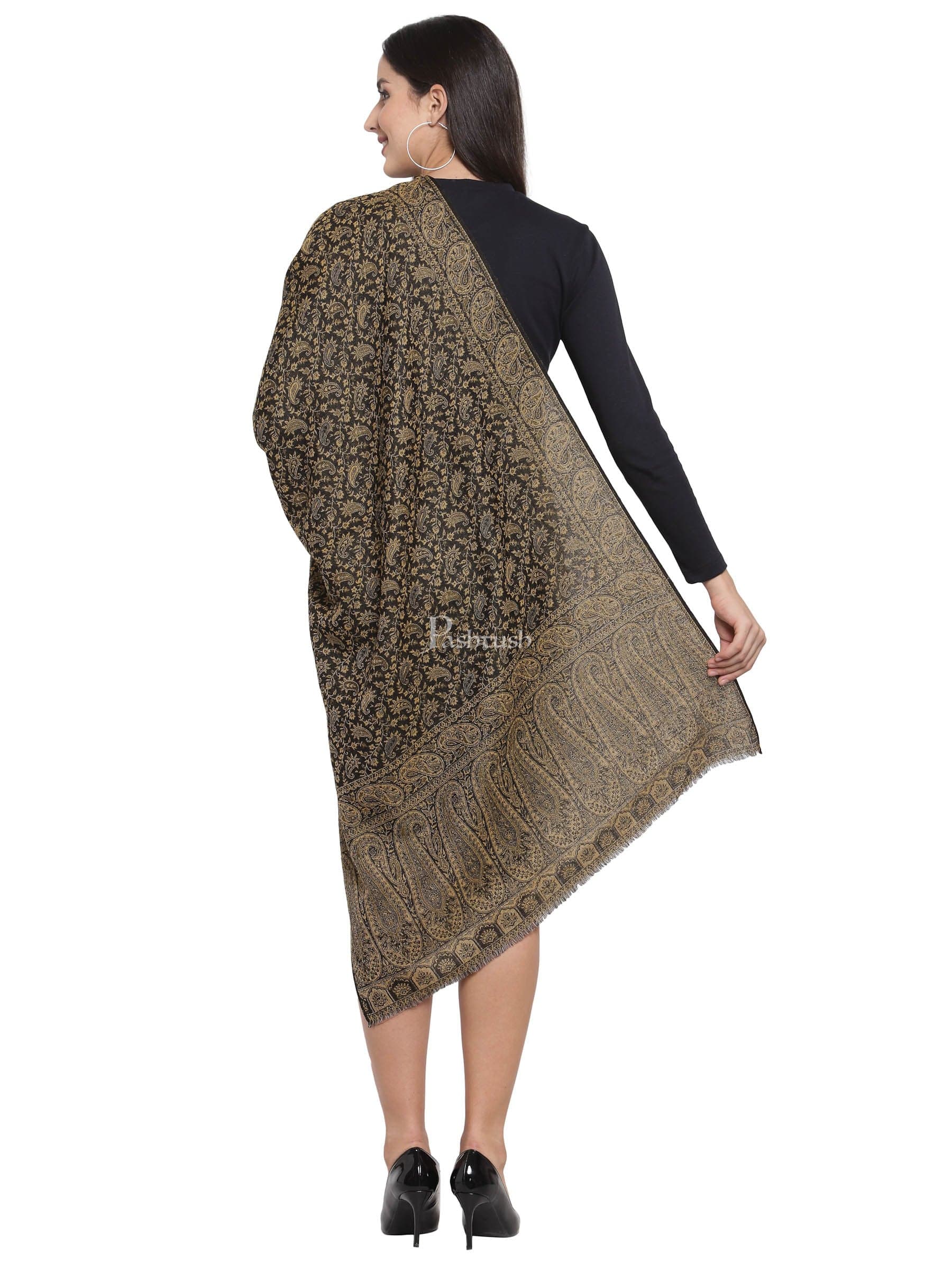 Pashtush Women'S Ethnic Weave Stole, Fine Wool - Image 3
