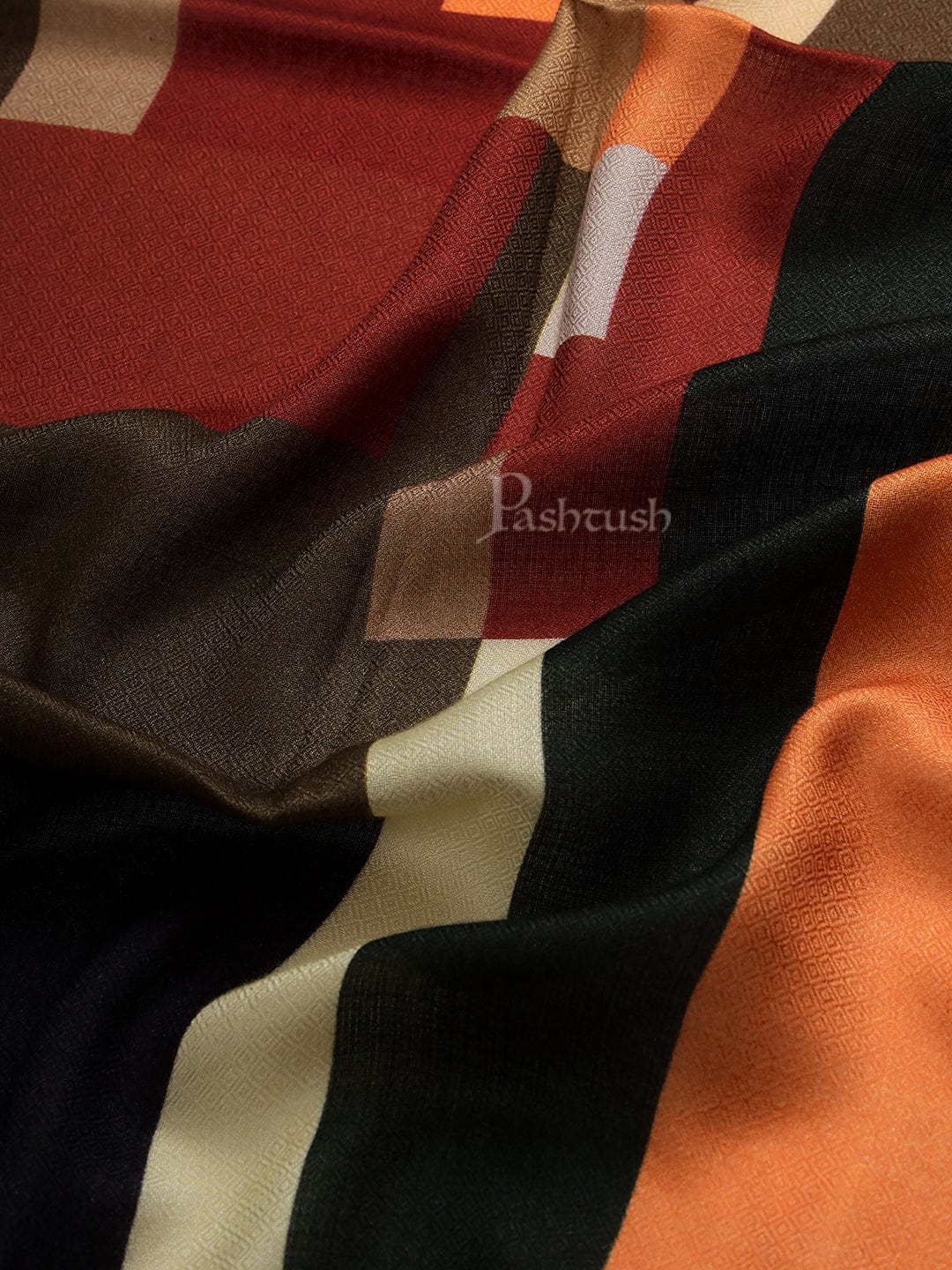 Pashtush Womens Extra Fine Soft Bamboo Stole, Multicolour