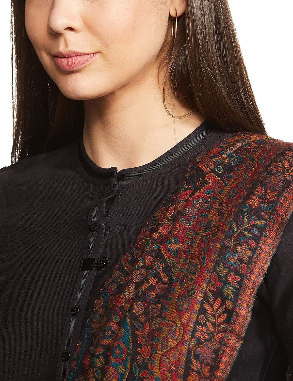 Pashtush Womens Soft Ethnic Weave Shawl, Multicoloured - Image 7