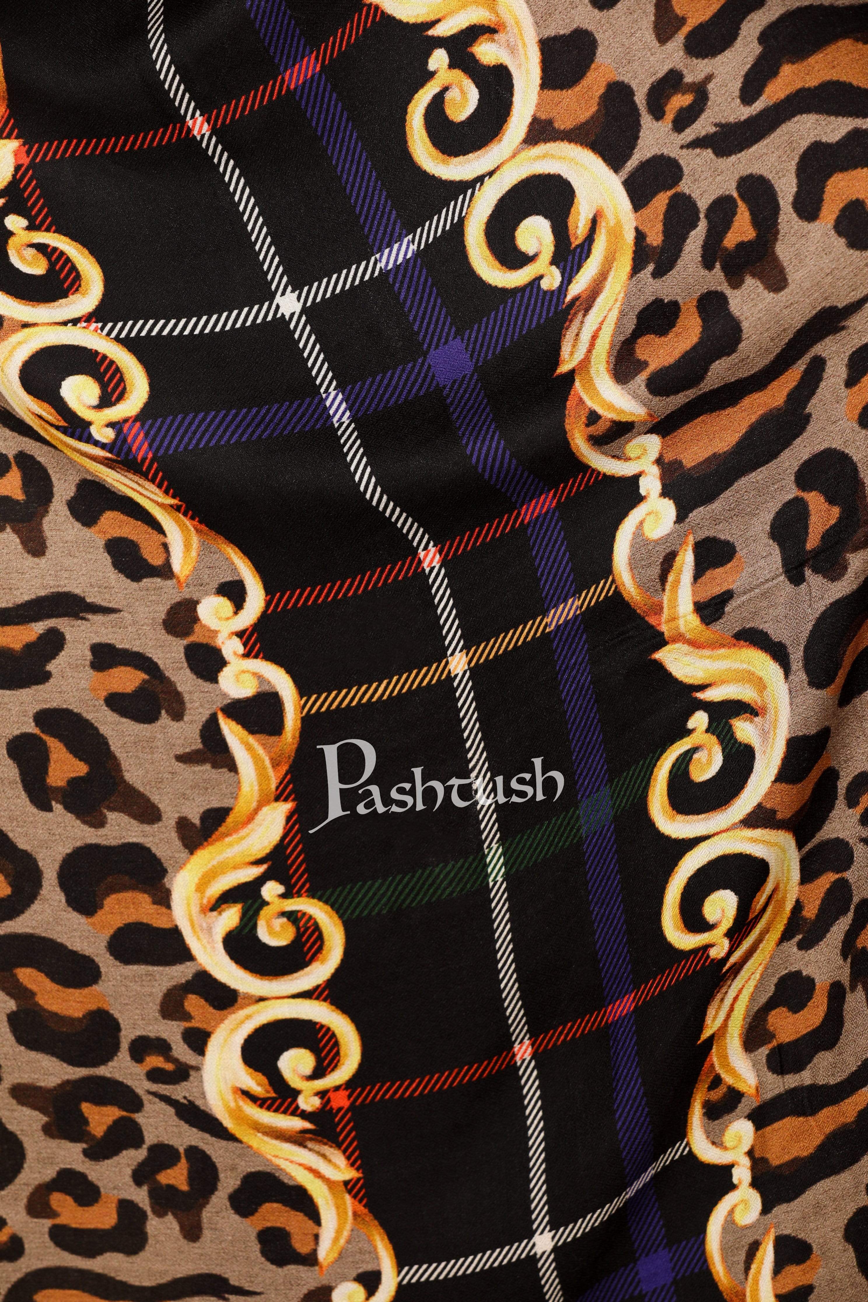 Pashtush Womens Extra Soft, Printed Bamboo Scarf - Image 4