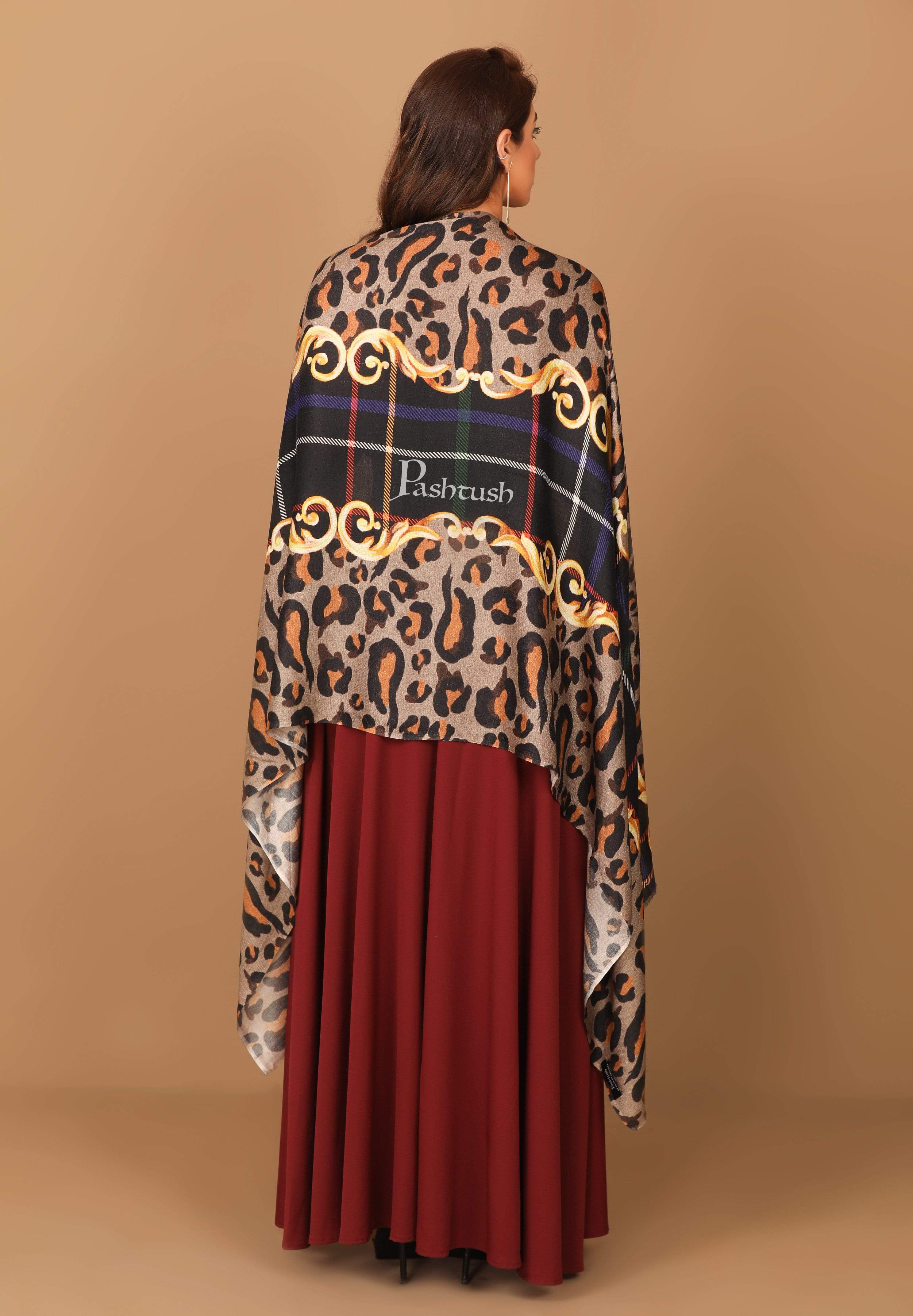 Pashtush Womens Extra Soft, Printed Bamboo Scarf - Image 5