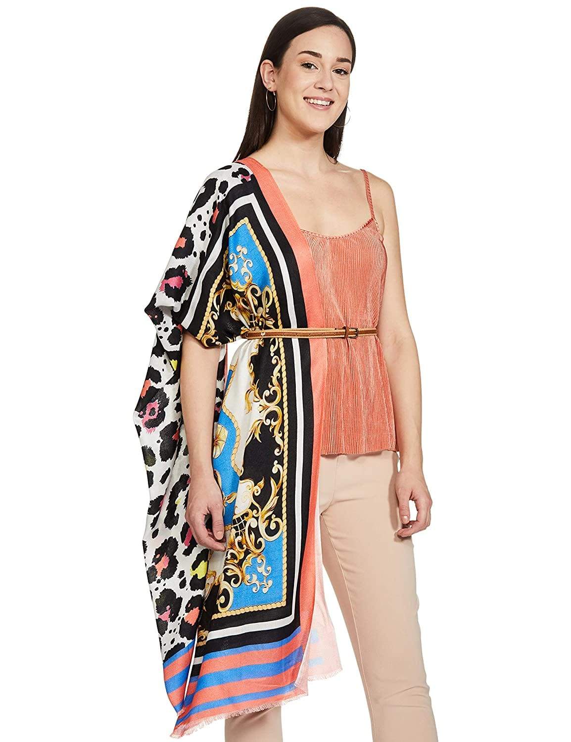 Pashtush Womens Extra Soft, Printed Bamboo Scarf
