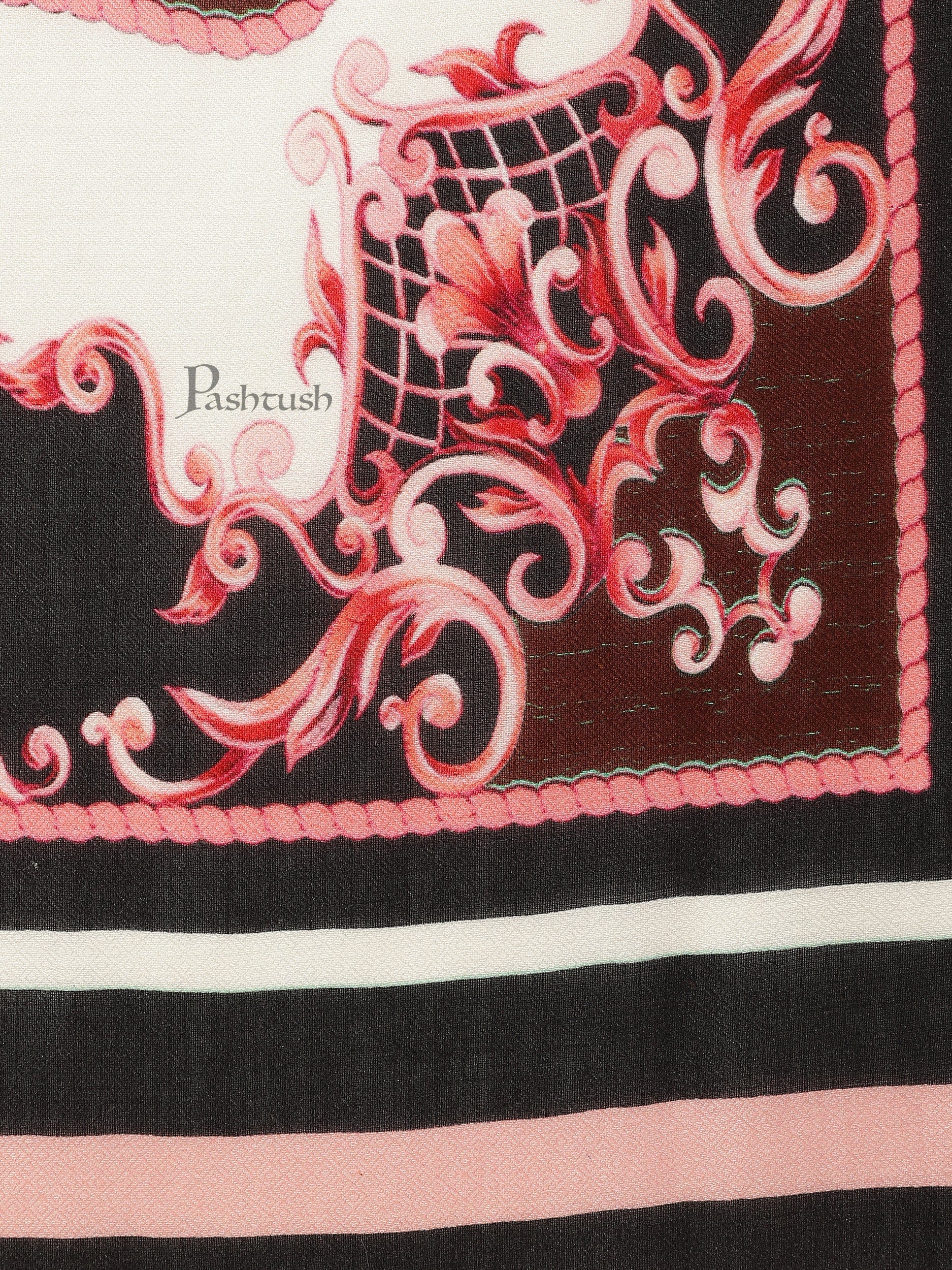 Pashtush Womens Extra Soft, Printed Bamboo Scarf, Multicolour - Image 3
