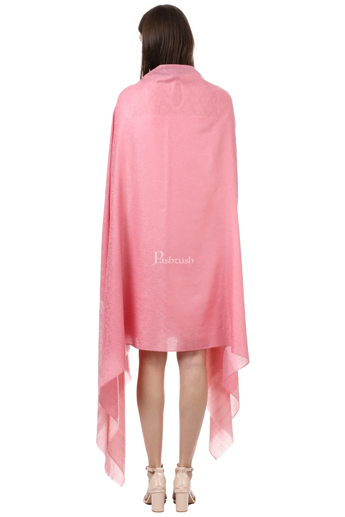 Pashtush Womens Fine Wool Shawl, Bloom - Image 4