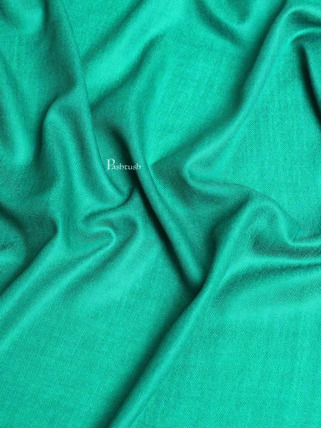 Pashtush Womens Fine Wool Shawl, Extra Soft, Basics Solid, Seagreen - Image 2